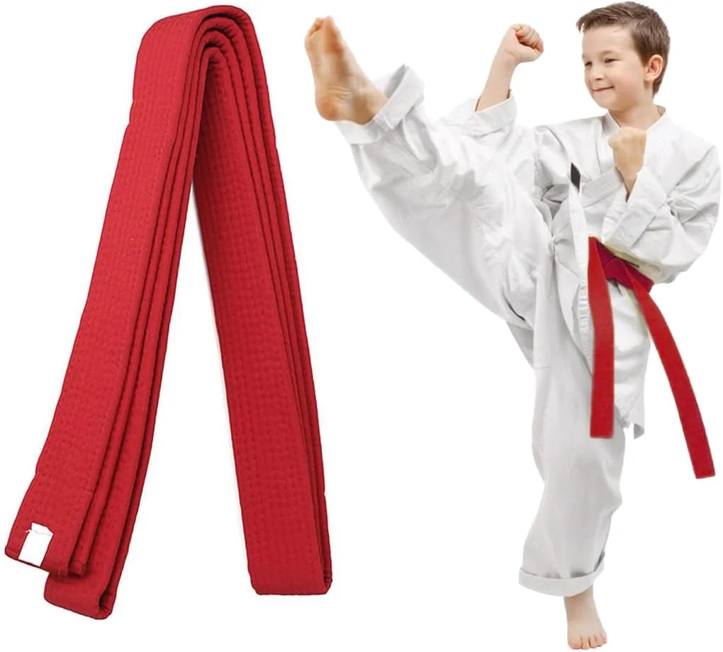 کمربند تکواندو قرمز COYUN، کمربند جودو، کمربند جودو کاراته، کاراته هنرهای رزمی، کمربند تکواندو جودو، کمربند حرفه ای کاراته آیکیدو برای کودکان و بزرگسالان، کمربند هنرهای رزمی