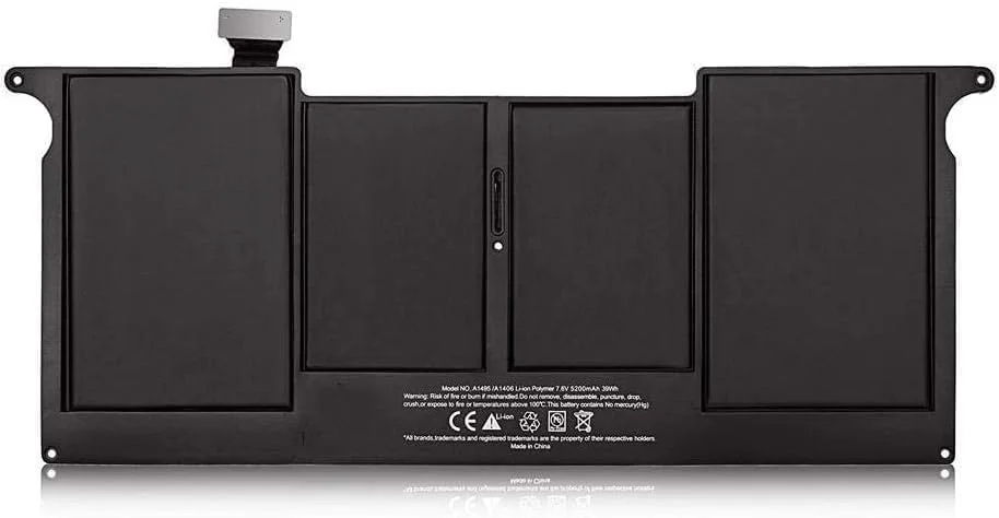 باتری A1406 A1495 برای اپل مک بوک ایر ۱۱ اینچی A1465 A1370