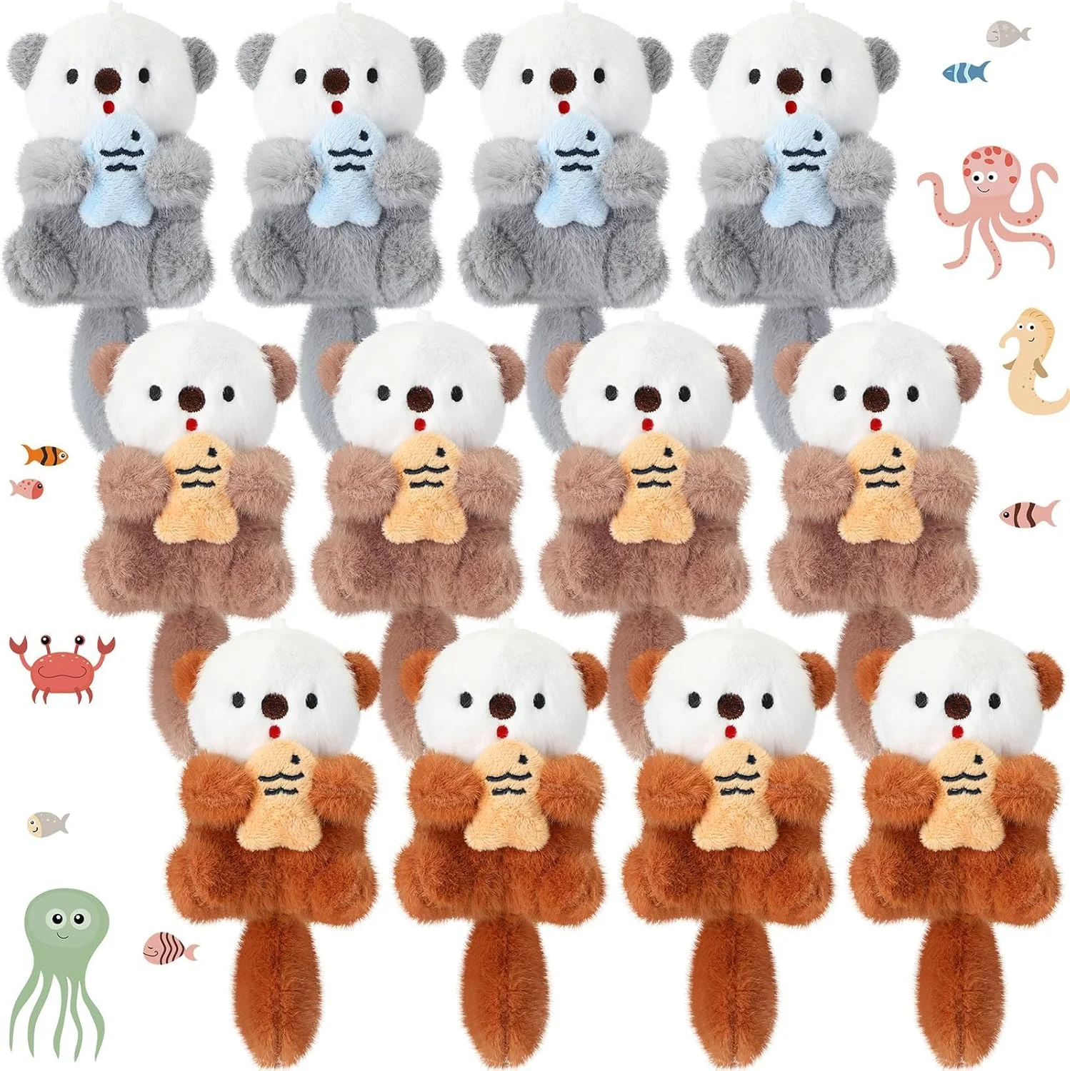 ست ۹ عددی جاکلیدی حیوانات مینیاتوری پولیشی – اسباب بازی های نرم و ناز ۴ اینچی، ایده آل برای آویز کوله پشتی، هدیه تولد، هدیه کودکان، دکوراسیون منزل، سمور دریایی ناز و موارد دیگر ست ۹ عددی جاکلیدی حیوانات مینیاتوری پولیشی – اسباب بازی های نرم و ناز ۴ اینچی، ایده آل برای آویز کوله پشتی، هدیه تولد، هدیه کودکان، دکوراسیون منزل، سمور دریایی ناز و موارد دیگر