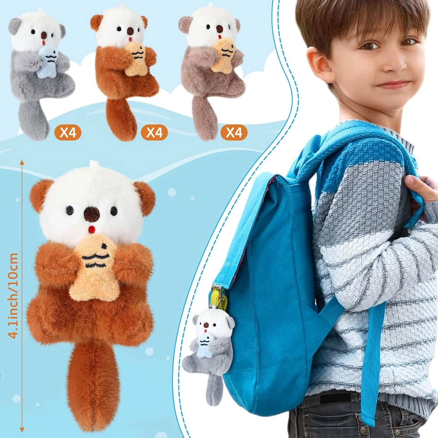 ست ۹ عددی جاکلیدی حیوانات مینیاتوری پولیشی – اسباب بازی های نرم و ناز ۴ اینچی، ایده آل برای آویز کوله پشتی، هدیه تولد، هدیه کودکان، دکوراسیون منزل، سمور دریایی ناز و موارد دیگر ست ۹ عددی جاکلیدی حیوانات مینیاتوری پولیشی – اسباب بازی های نرم و ناز ۴ اینچی، ایده آل برای آویز کوله پشتی، هدیه تولد، هدیه کودکان، دکوراسیون منزل، سمور دریایی ناز و موارد دیگر