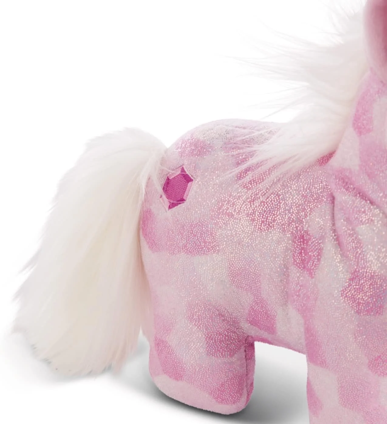 عروسک نرم نیکِی الماس صورتی 32 سانتی متر – اسباب بازی های بغلی تک شاخ برای دختران، پسران و نوزادان – حیوان پر شده نرم برای بغل کردن و بازی کردن – حیوانات مخمل خواب دار دنج