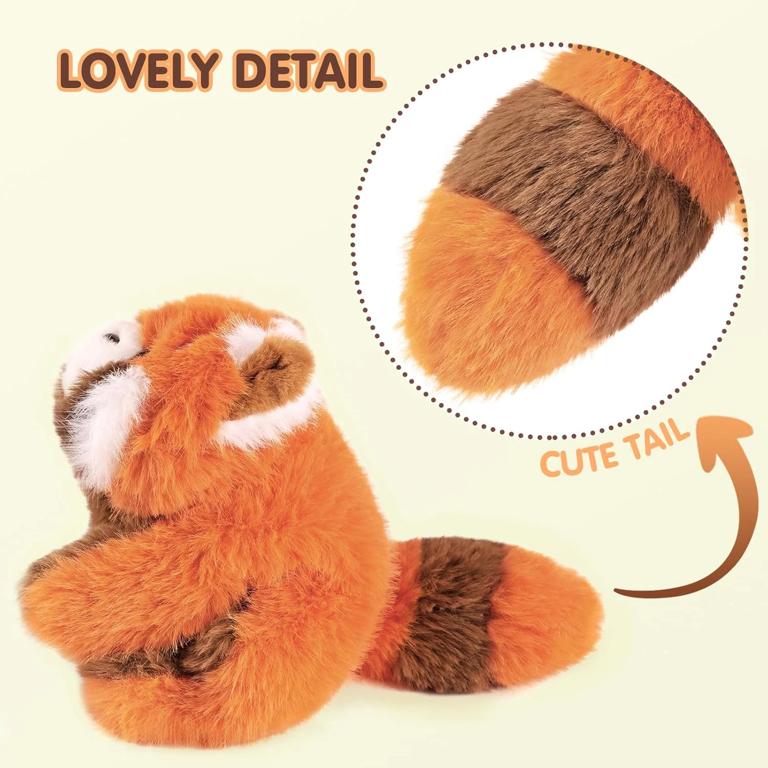 عروسک پولیشی پاندا قرمز PEACH CAT، 18 سانتی متر، عروسک های نرم و ناز، هدیه ای برای کودکان عروسک پولیشی پاندا قرمز PEACH CAT، 18 سانتی متر، عروسک های نرم و ناز، هدیه ای برای کودکان