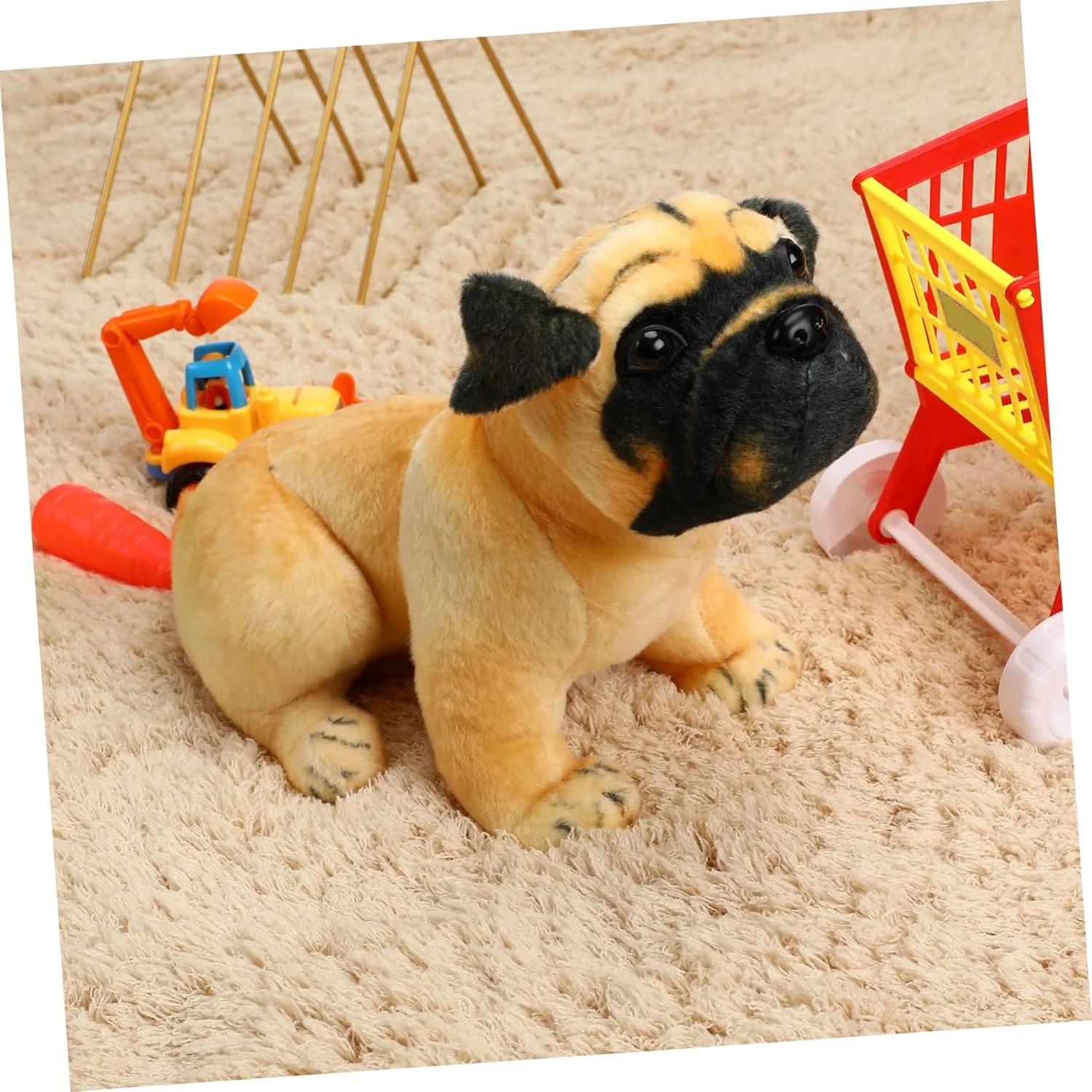 عروسک سگ پاگ NUOBESTY، اسباب بازی پولیشی سگ، حیوانات عروسکی پولیشی برای کودکان، حیوانات عروسکی، سگ ها، اسباب بازی های پولیشی حیوانات، اسباب بازی سگ، مخمل نرم