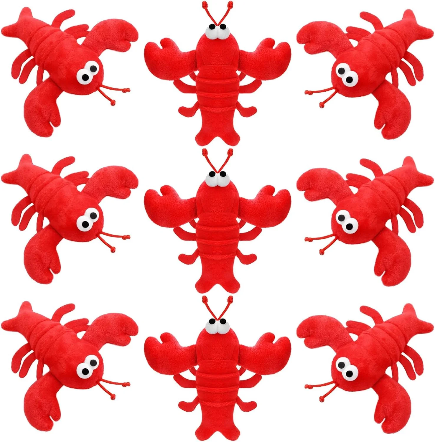 آویز عروسکی خرچنگ و لابستر نالاکال، 9 عددی - عروسک های کوچک نرم و زیبا برای آویز کلید، کیف پول، کوله پشتی، کیف - هدیه تولد (17x14 سانتی متر) آویز عروسکی خرچنگ و لابستر نالاکال، 9 عددی - عروسک های کوچک نرم و زیبا برای آویز کلید، کیف پول، کوله پشتی، کیف - هدیه تولد (17x14 سانتی متر)