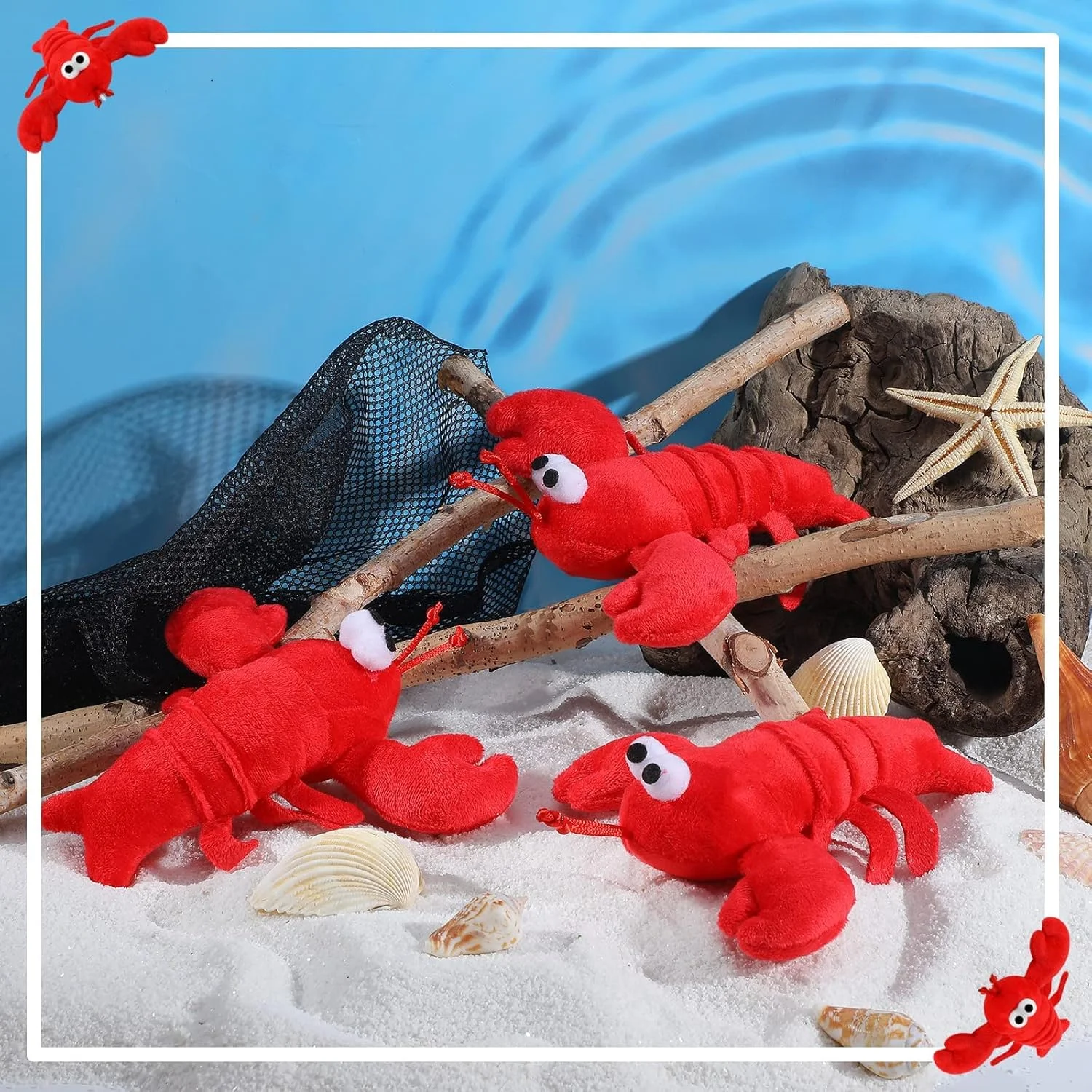 آویز عروسکی خرچنگ و لابستر نالاکال 9 عددی - عروسک های نرم و کوچک آویز برای کلید، کیف پول، کوله پشتی، کیف - هدیه تولد (17x14 سانتی متر) آویز عروسکی خرچنگ و لابستر نالاکال 9 عددی - عروسک های نرم و کوچک آویز برای کلید، کیف پول، کوله پشتی، کیف - هدیه تولد (17x14 سانتی متر)