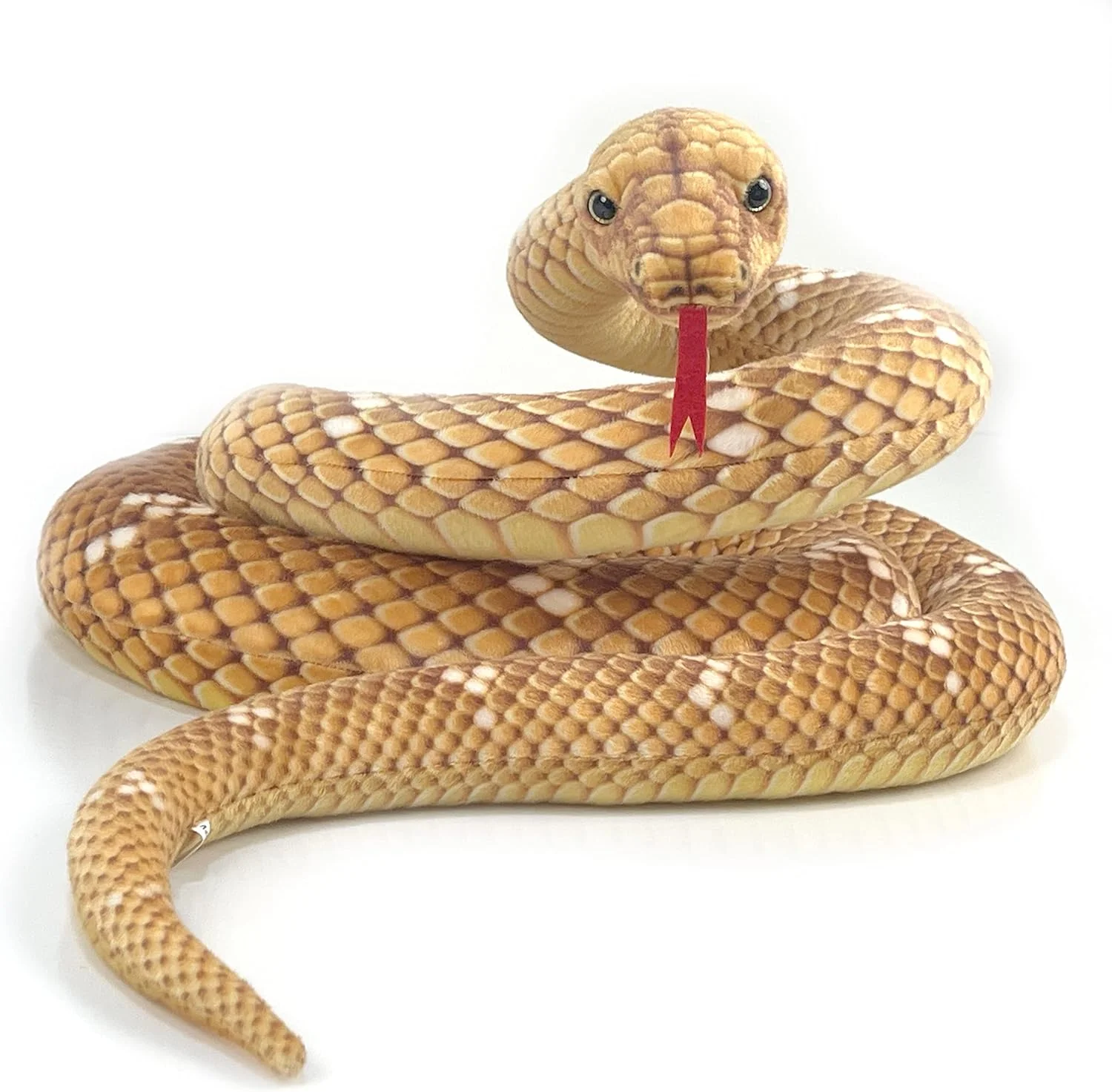 عروسک مار بزرگ 284 سانتی متری، اسباب بازی مار بچه گانه، عروسک مار، وسایل شوخی، عروسک آناکوندای بزرگ (قهوه ای)