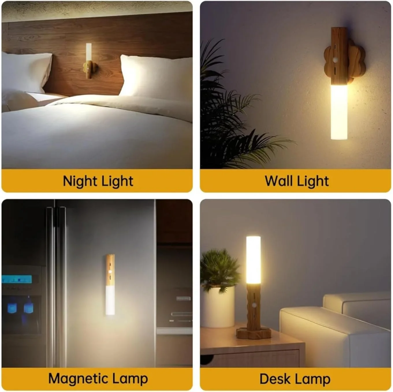 چراغ هوشمند LED با حسگر حرکتی، 3 حالت نوردهی، چراغ قوه دستی قابل حمل، پایه مغناطیسی، قابل نصب روی دیوار، شارژ USB-C، مناسب برای راهرو، اتاق خواب، اتاق کودک، سرویس بهداشتی، راه پله و کریدور