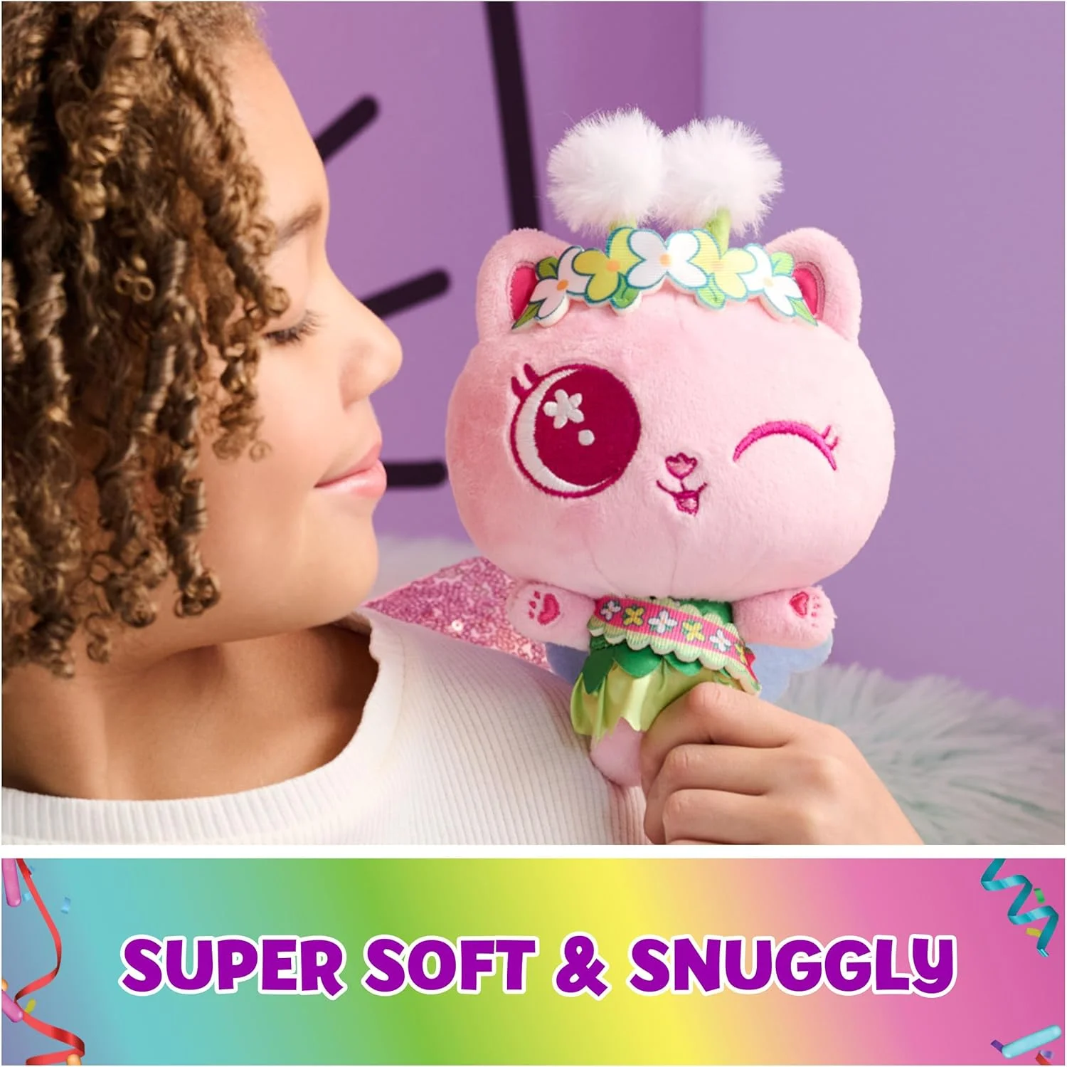 عروسک پولیشی فیگور گربه پری، سری جشن، 15 سانتی‌متری، اسباب‌بازی کودکانه برای دختران و پسران بالای 3 سال