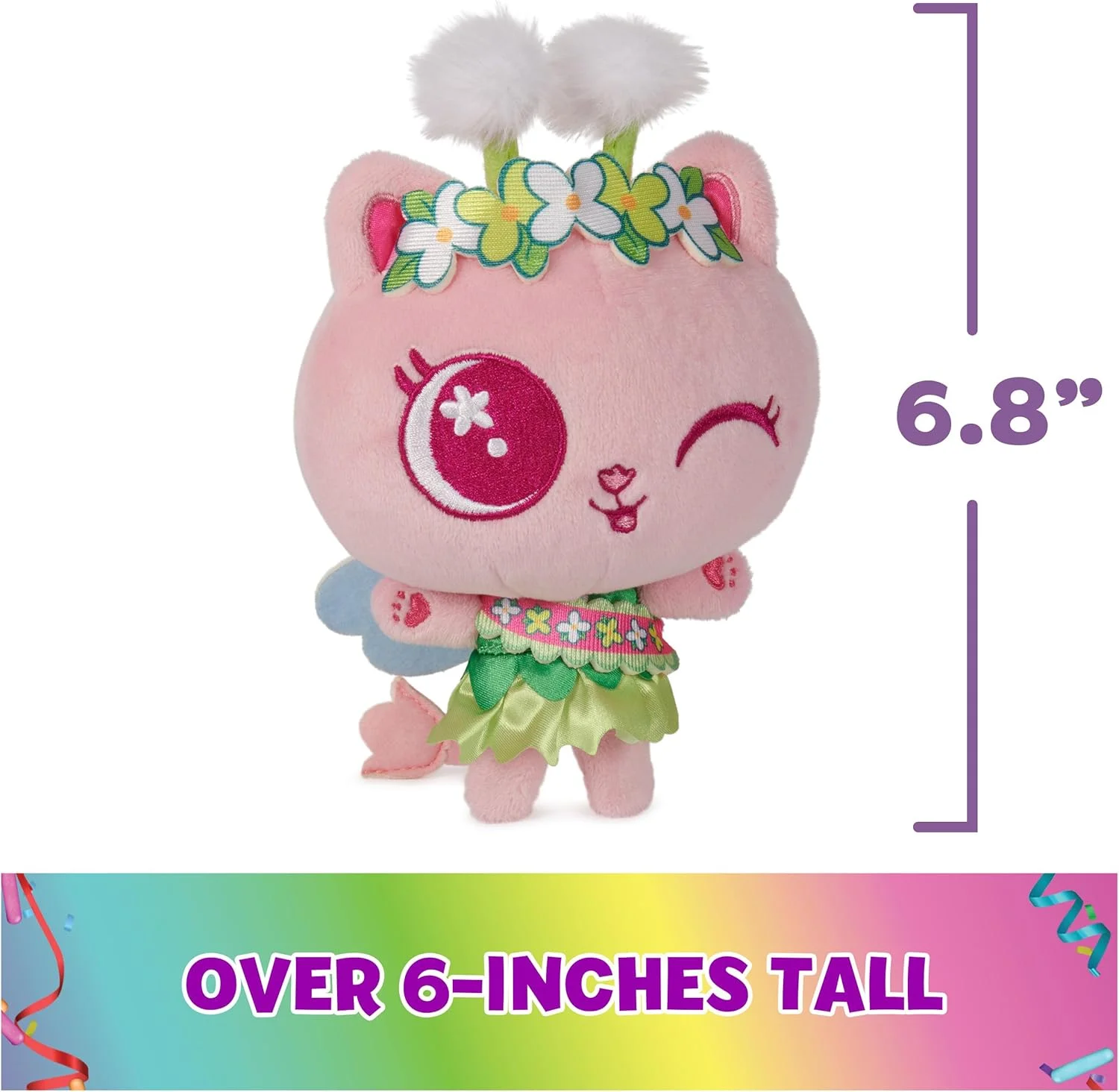 عروسک پولیشی فیگور گربه پری، سری جشن، 15 سانتی‌متری، اسباب‌بازی کودکانه برای دختران و پسران بالای 3 سال