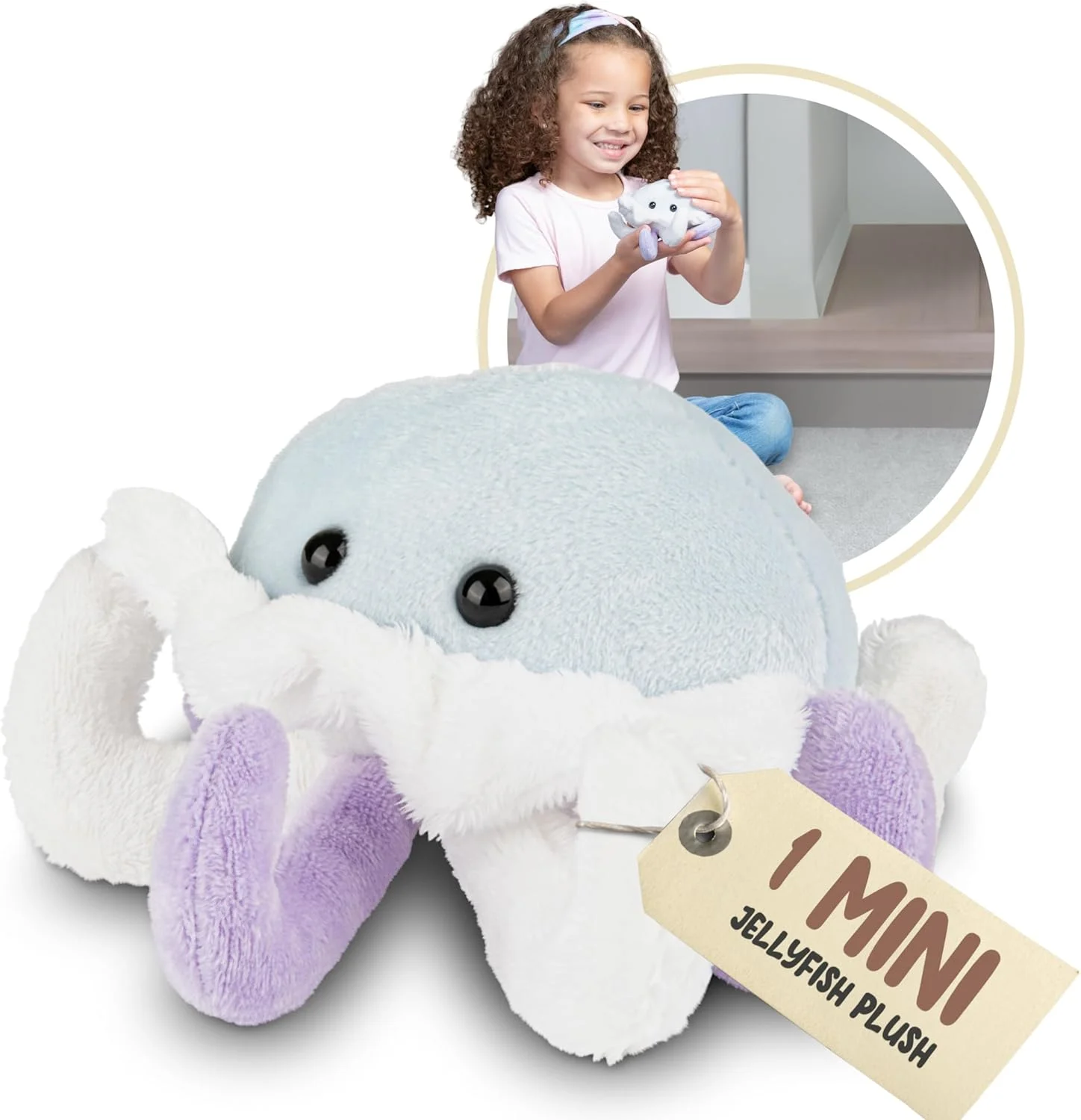 عروسک ژله ای جنگل و دوازدهم، مینی عروسک پولیشی تکی برای کودکان، هدیه مهمانی اقیانوسی و کیف های هدیه، جوایز جعبه گنج کلاس، هدیه جوراب ساق بلند (عروس دریایی)