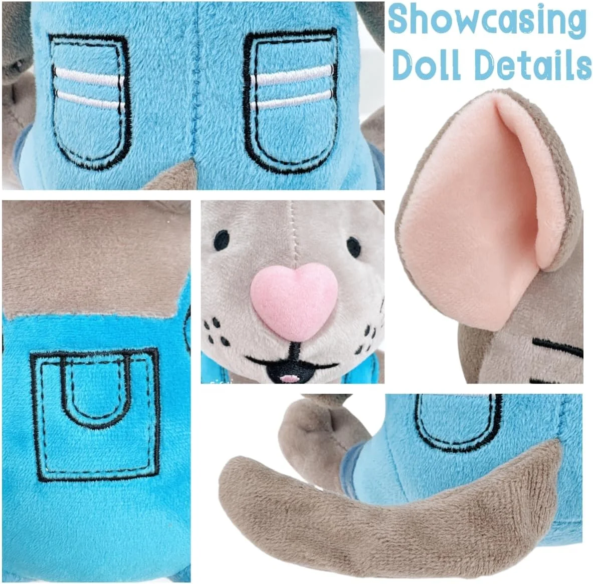 عروسک موشی کوچک و دوست داشتنی با لباس - همراهی ایده آل برای کودکان عاشق شیرینی (24 سانتی متر) عروسک موشی کوچک و دوست داشتنی با لباس - همراهی ایده آل برای کودکان عاشق شیرینی (24 سانتی متر)