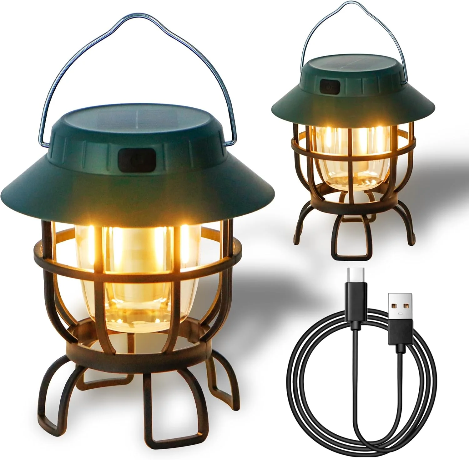 چراغ کمپینگ LED مدل ORCHID M®، چراغ قابل تنظیم نور، قابل شارژ، مقاوم در برابر آب IPX4، چراغ اضطراری قابل حمل برای کمپینگ، خانه، قطع برق، طوفان، پیاده روی
