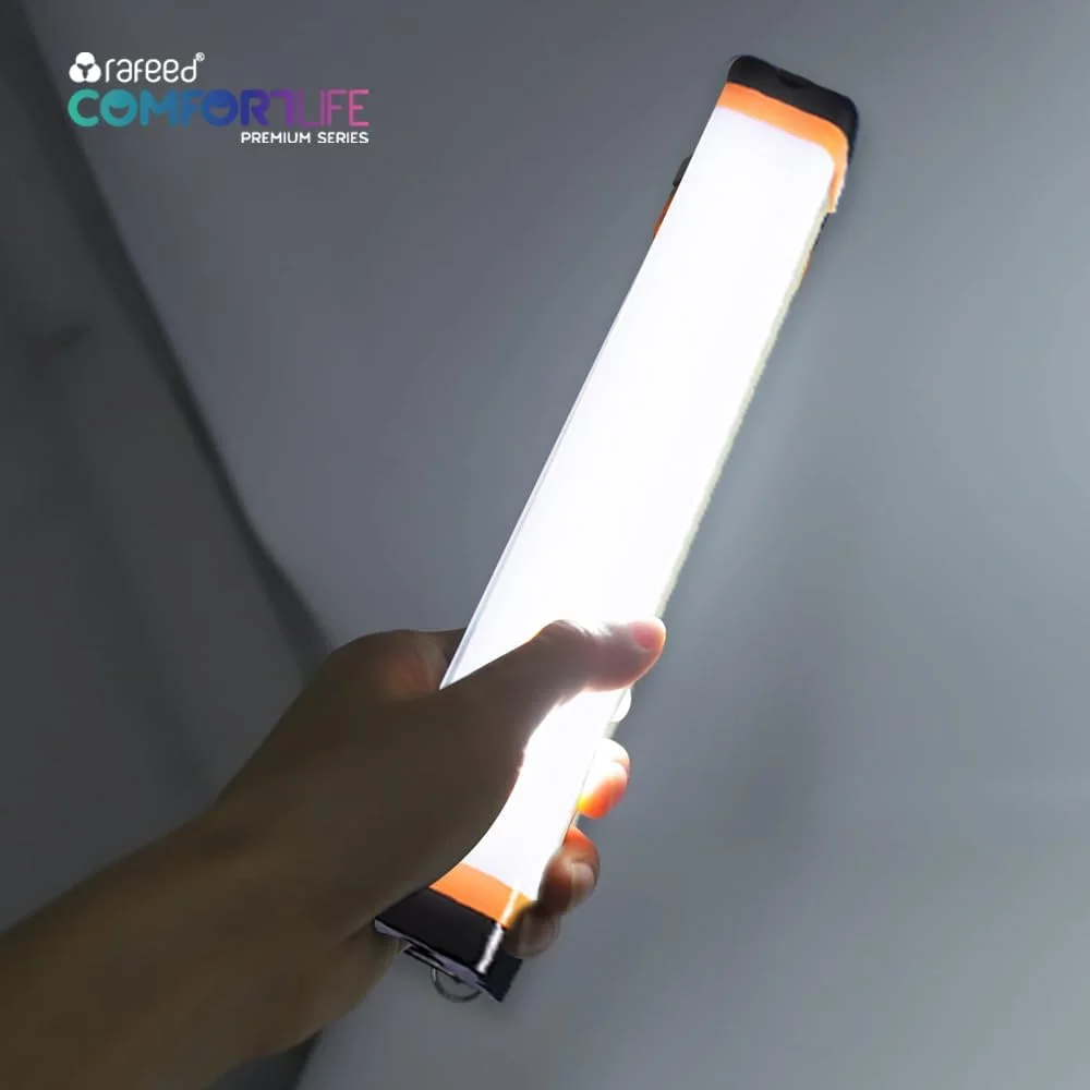 چراغ قوه شارژی Rafeed برای کمپینگ - چراغ اضطراری ضد آب IP65 با پاوربانک، دافع حشرات، پایه مغناطیسی، چراغ LED برای کمپینگ، پیاده روی و استفاده در فضای باز