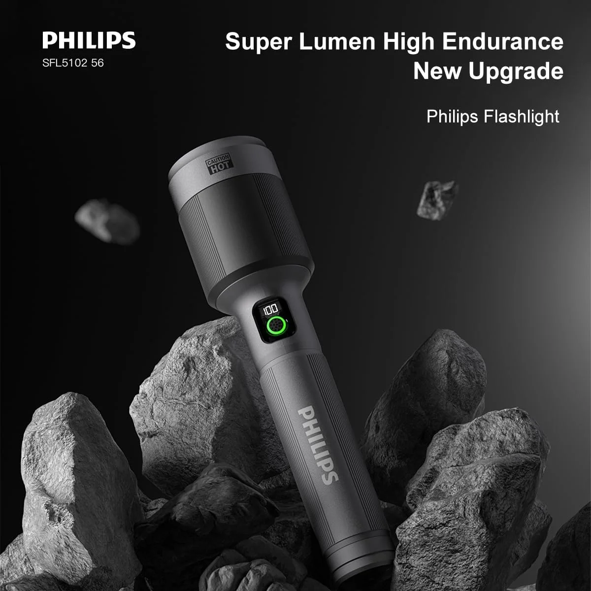 چراغ قوه LED فیلیپس 9000mAh، چراغ قوه 3000LM با قابلیت زوم تلسکوپی، پوشش 1000 متری، چراغ قوه دستی قابل شارژ 60 واتی با قدرت بالا برای روشنایی داخلی، کمپینگ، اکتشاف و روشنایی اضطراری