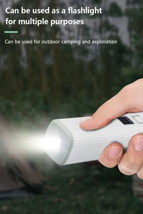 چراغ کمپینگ AE - چراغ چادر LED تاشو، پاوربانک اضطراری، 3 حالت، چراغ ضد آب فضای باز برای پیاده روی، کمپینگ، کوله گردی - قابل شارژ USB-C