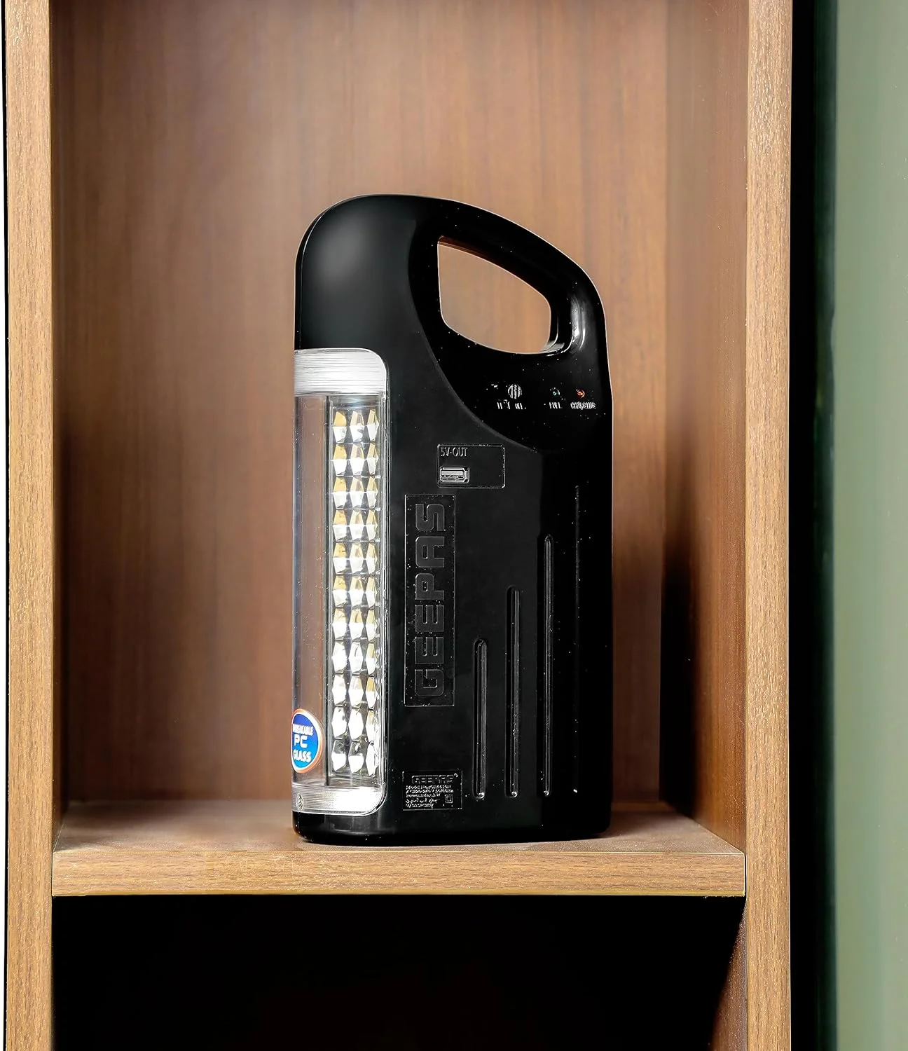 چراغ اضطراری LED سه بعدی پرقدرت Geepas - چراغ اضطراری با عملکرد تنظیم نور | 24 LED فوق العاده روشن، 200 ساعت کارکرد | بسیار مناسب برای قطع برق، مهمانی ها، گردش با دوستان و خانواده