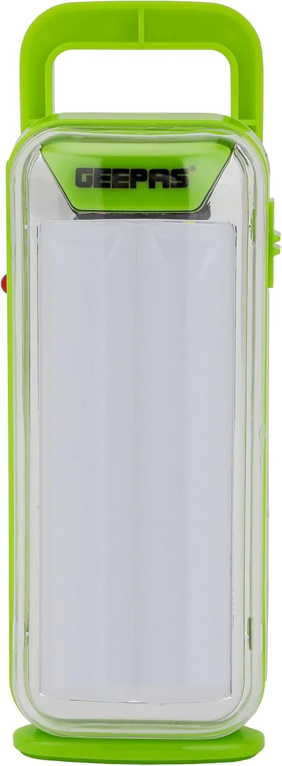 چراغ اضطراری شارژی 4 وات Geepas مدل GE53024 با قابلیت تنظیم نور | چراغ LED قابل حمل 20 تایی با 4 ساعت کارکرد | مناسب برای قطع برق، پیاده روی و کمپینگ