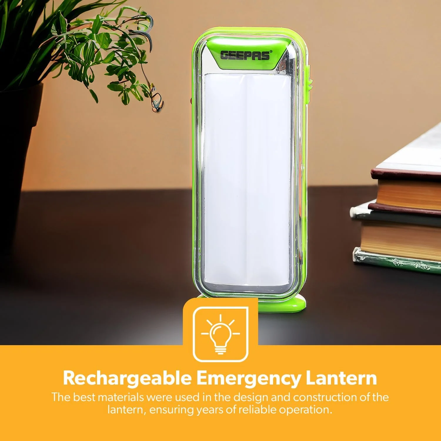 چراغ اضطراری شارژی 4 وات Geepas مدل GE53024 با قابلیت تنظیم نور | چراغ LED قابل حمل 20 تایی با 4 ساعت کارکرد | مناسب برای قطع برق، پیاده روی و کمپینگ چراغ اضطراری شارژی 4 وات Geepas مدل GE53024 با قابلیت تنظیم نور | چراغ LED قابل حمل 20 تایی با 4 ساعت کارکرد | مناسب برای قطع برق، پیاده روی و کمپینگ