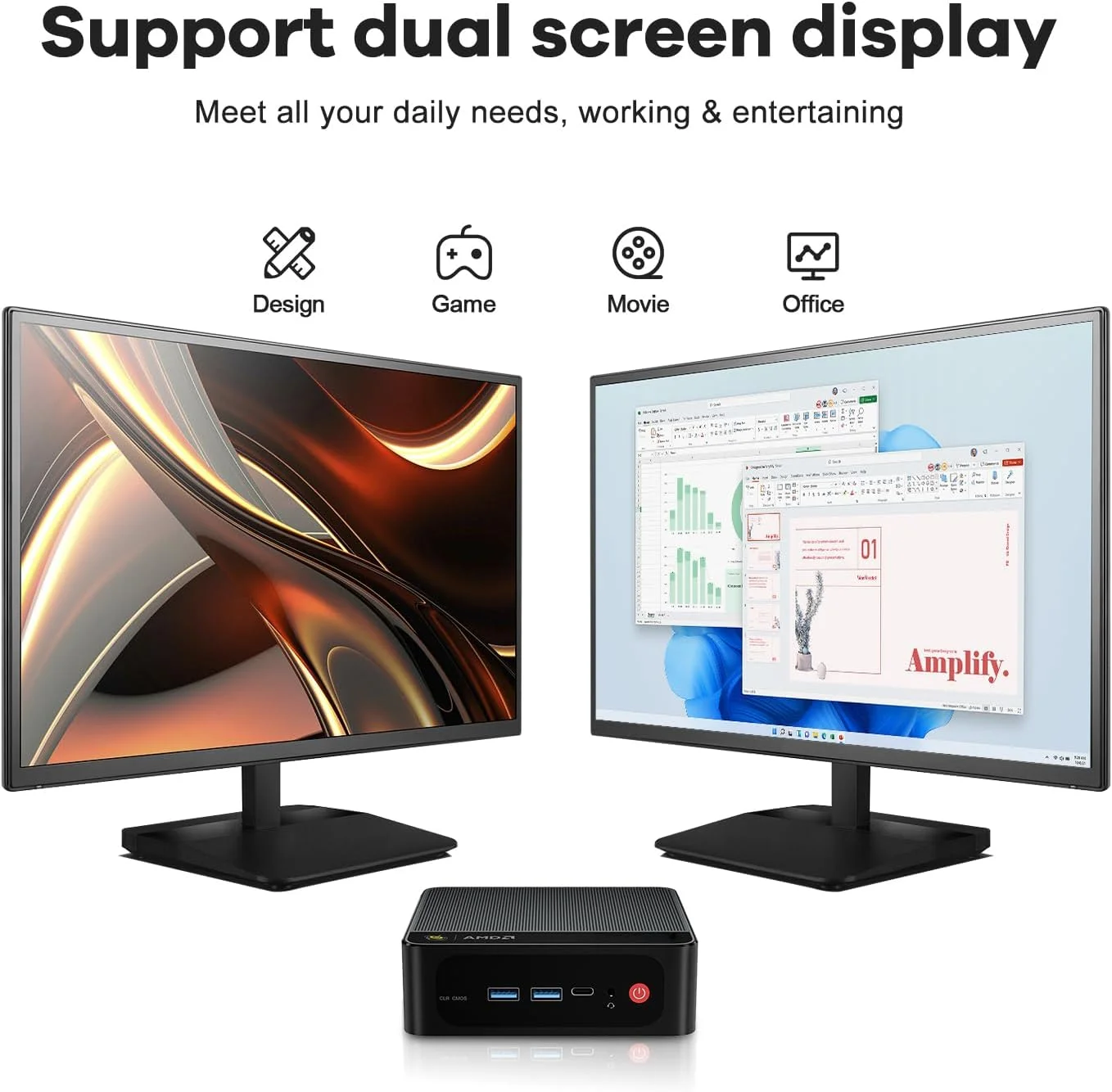 مینی کامپیوتر Beelink، SER5 Pro AMD Ryzen 7 5825U (7nm, 8C/16T) تا 4.5 گیگاهرتز، مینی کامپیوتر 32 گیگابایت رم DDR4، 500 گیگابایت NVME SSD، میکرو پی سی 4K@60Hz با قابلیت اتصال به سه نمایشگر، مینی کامپیوتر گیمینگ WiFi6/BT5.2/HTPC مینی کامپیوتر Beelink، SER5 Pro AMD Ryzen 7 5825U (7nm, 8C/16T) تا 4.5 گیگاهرتز، مینی کامپیوتر 32 گیگابایت رم DDR4، 500 گیگابایت NVME SSD، میکرو پی سی 4K@60Hz با قابلیت اتصال به سه نمایشگر، مینی کامپیوتر گیمینگ WiFi6/BT5.2/HTPC