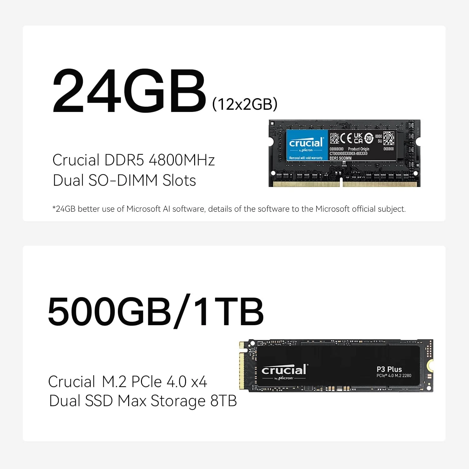 مینی کامپیوتر Beelink EQR6 AI، AMD Ryzen 7 7735HS (6nm، 8 هسته/16 رشته) تا 4.75 گیگاهرتز، مینی کامپیوتر با 24 گیگابایت رم DDR5 و 1 ترابایت SSD M.2 PCIE4.0، میکرو کامپیوتر 4K@60Hz با نمایشگر دوگانه، منبع تغذیه داخلی Copilot WiFi6/BT5.2/1000Mbps مینی کامپیوتر Beelink EQR6 AI، AMD Ryzen 7 7735HS (6nm، 8 هسته/16 رشته) تا 4.75 گیگاهرتز، مینی کامپیوتر با 24 گیگابایت رم DDR5 و 1 ترابایت SSD M.2 PCIE4.0، میکرو کامپیوتر 4K@60Hz با نمایشگر دوگانه، منبع تغذیه داخلی Copilot WiFi6/BT5.2/1000Mbps