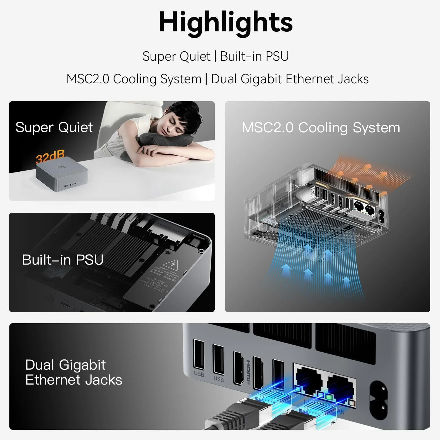 مینی کامپیوتر Beelink EQR6 AI، AMD Ryzen 7 6800H (6nm، 8 هسته/16 رشته) تا 4.7 گیگاهرتز، مینی کامپیوتر 32 گیگابایت رم LPDDR5، 500 گیگابایت SSD M.2 PCIe 4.0، میکرو کامپیوتر 4K@60Hz نمایشگر دوگانه، منبع تغذیه داخلی Copilot WiFi6/BT5.2/1000Mbps مینی کامپیوتر Beelink EQR6 AI، AMD Ryzen 7 6800H (6nm، 8 هسته/16 رشته) تا 4.7 گیگاهرتز، مینی کامپیوتر 32 گیگابایت رم LPDDR5، 500 گیگابایت SSD M.2 PCIe 4.0، میکرو کامپیوتر 4K@60Hz نمایشگر دوگانه، منبع تغذیه داخلی Copilot WiFi6/BT5.2/1000Mbps