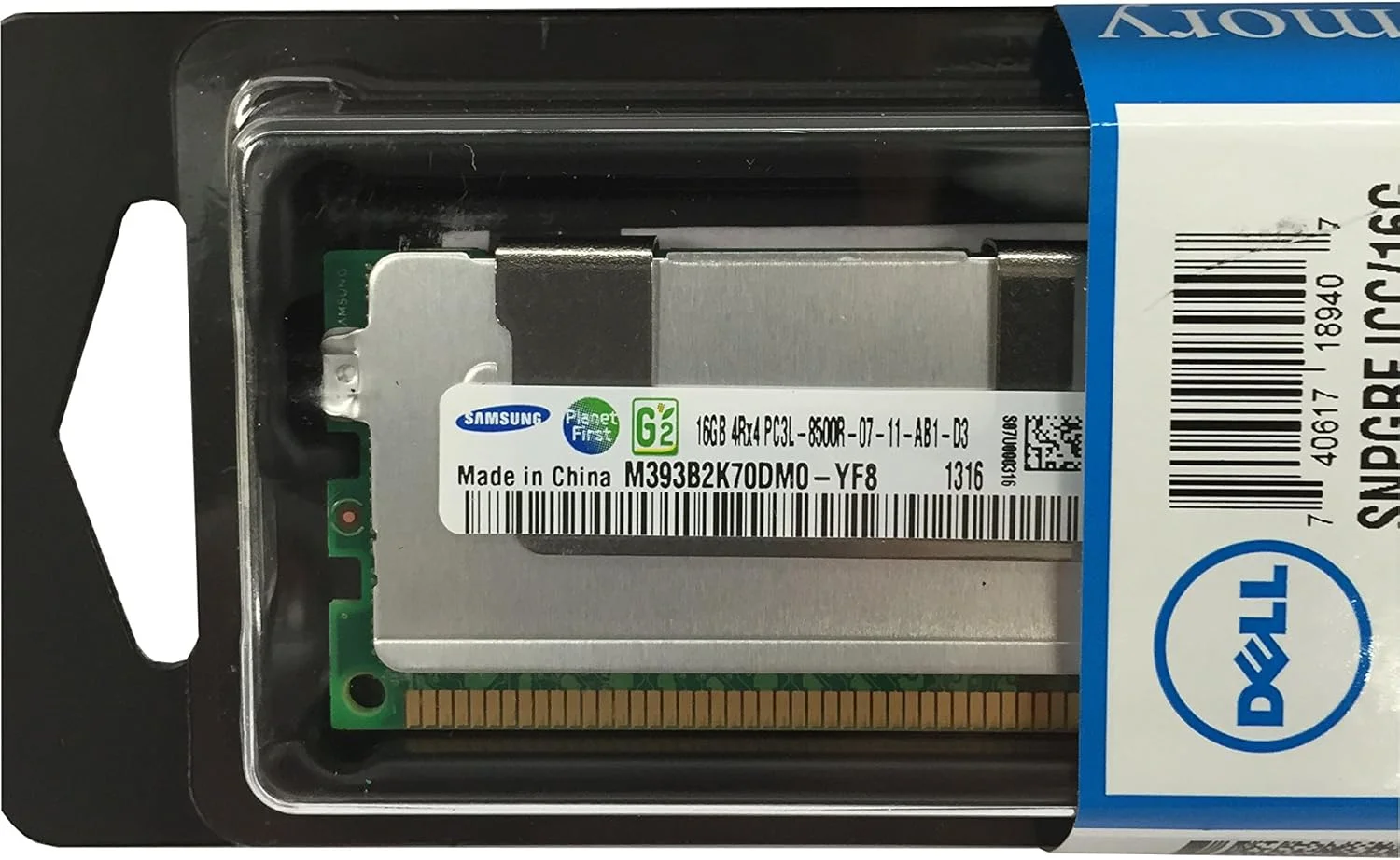 ارتقاء رم سرور دل 16 گیگابایتی (1x16GB) برای Dell PowerEdge R510 DDR3 1066Mhz PC3-8500 ECC Registered 4Rx4 CL7 1.35v SNPGRFJCC/16G - تصویر 2