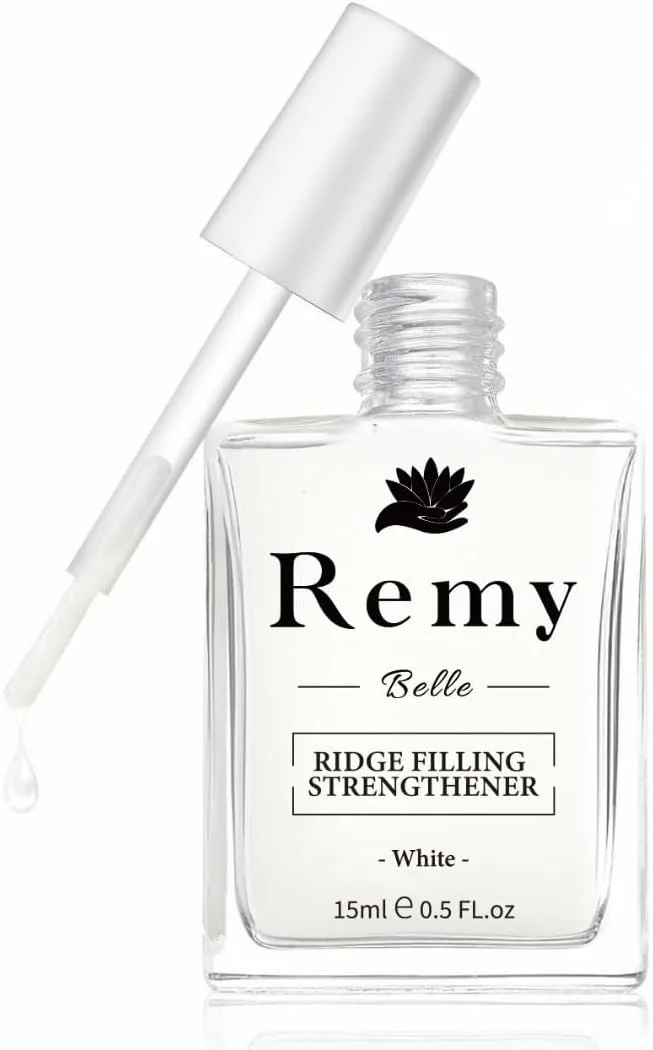 پر کننده، تقویت کننده و ترمیم کننده ناخن های آسیب دیده رمی بل، لاک ناخن صورتی اکلیلی برای ناخن های نازک، ضعیف و آسیب دیده، سخت کننده و لاک رشد 15 میلی لیتر (سفید 15 میلی لیتر)