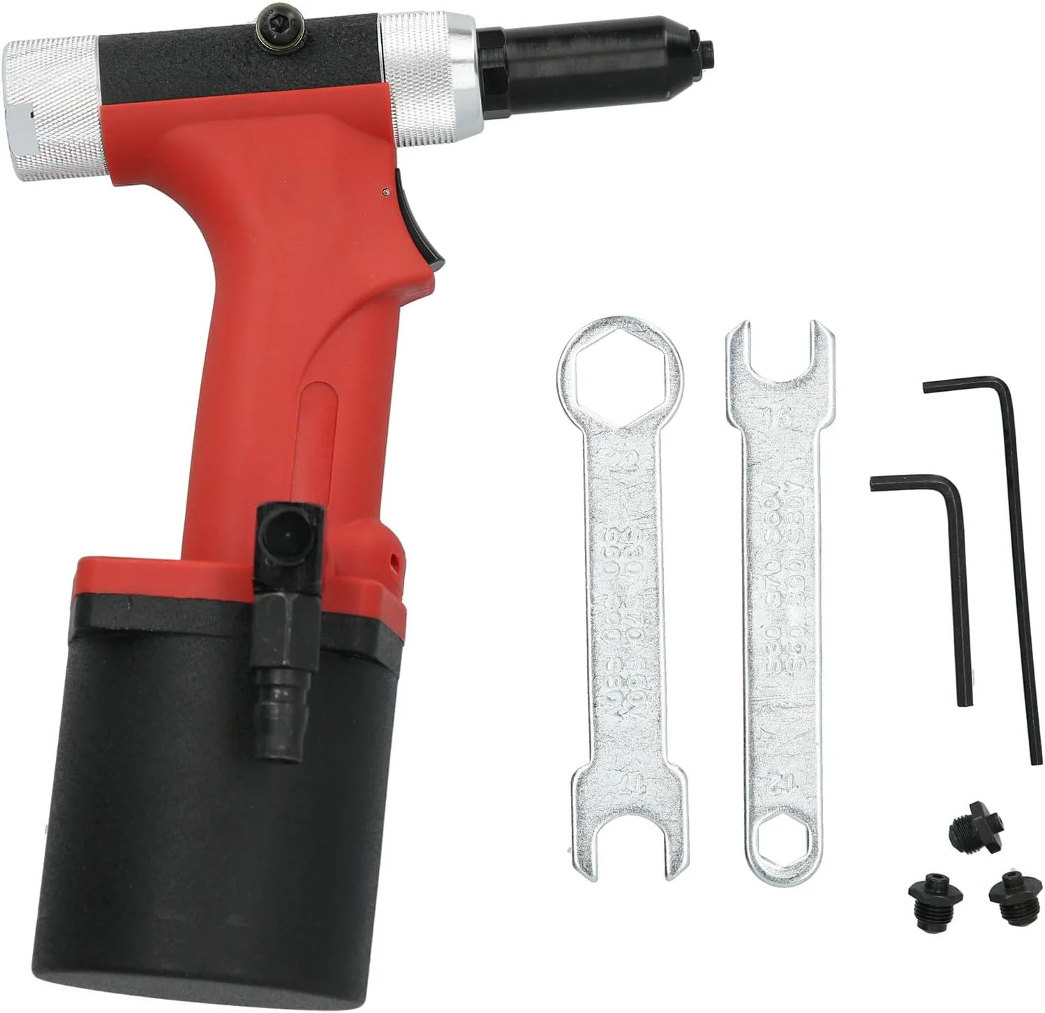 تفنگ پرچ بادی QCARSO با قدرت 1100 کیلوگرم، تفنگ میخ هیدرولیک آلیاژ آلومینیوم S50، کیت ابزار پرچ دستی برای تعمیر