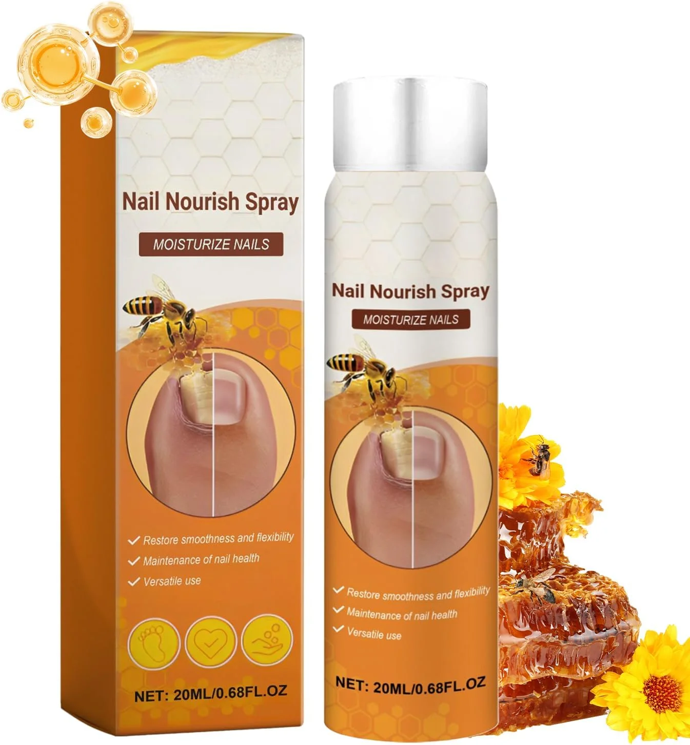 مایع مراقبت از ناخن | مایع ترمیم کننده ناخن پا 20 میلی لیتری، محلول مغذی طبیعی ناخن پا برای زنان مردان متخصصان بهداشت نوازندگان هنرمندان مدل های دست مانیکوریست ها مسافران