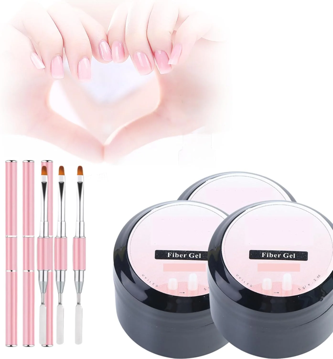 ژل محافظ و ترمیم کننده ناخن، کیت ترمیم ناخن برای ناخن های طبیعی آسیب دیده، ژل محافظ و ترمیم کننده فوری ناخن (3 عدد)