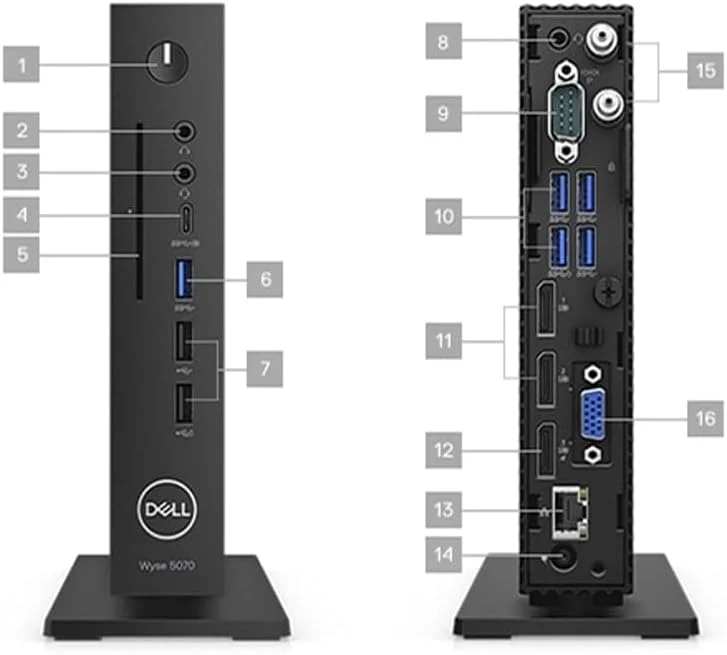 کامپیوتر رومیزی Dell Wyse 5070 - اینتل پنتیوم - پنتیوم سیلور J5005 - چهار هسته ای 2.8 گیگاهرتز - 16 گیگابایت SSD - 8 گیگابایت رم - Wyse This کامپیوتر رومیزی Dell Wyse 5070 - اینتل پنتیوم - پنتیوم سیلور J5005 - چهار هسته ای 2.8 گیگاهرتز - 16 گیگابایت SSD - 8 گیگابایت رم - Wyse This