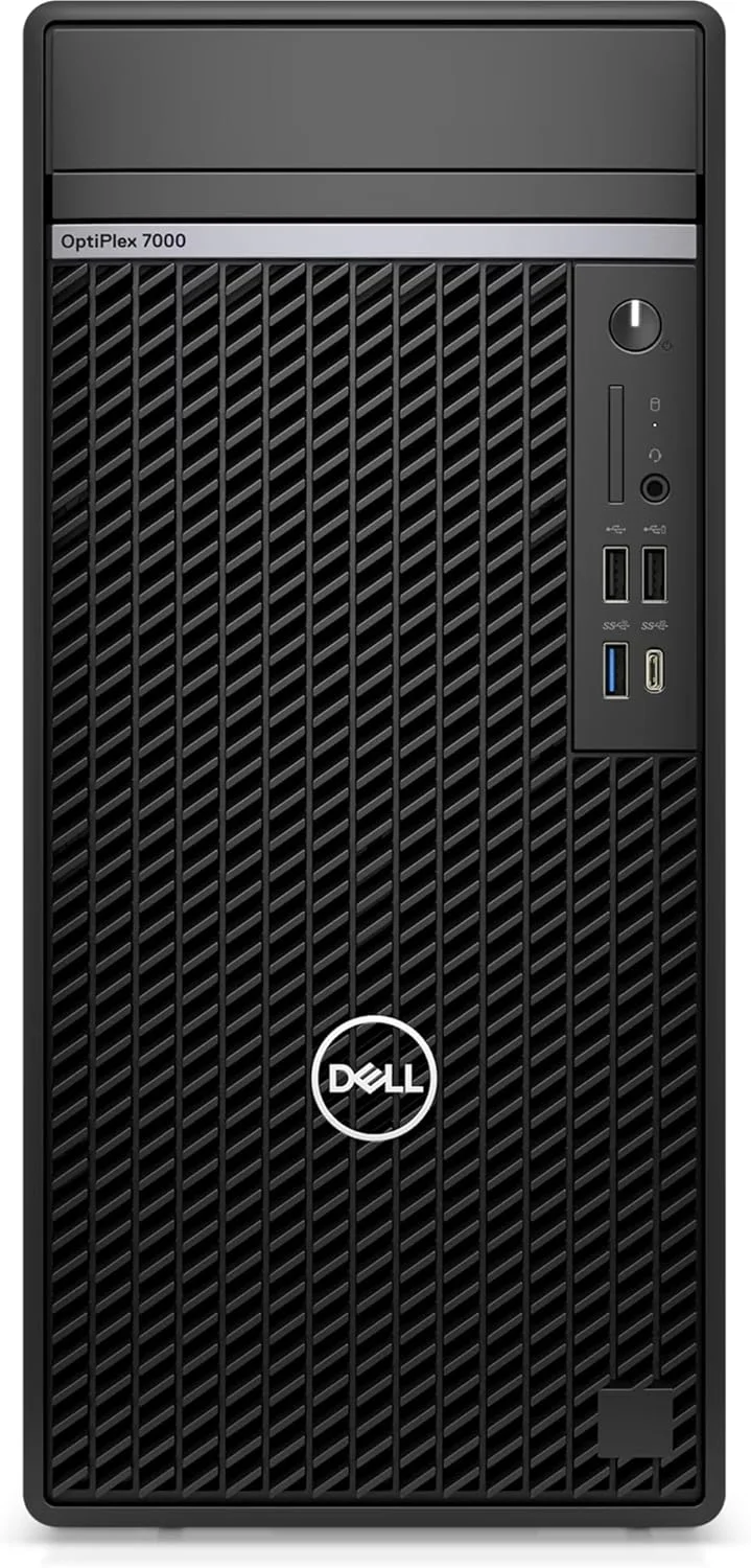 کامپیوتر رومیزی Dell OptiPlex 7020 Business Tower، پردازنده نسل چهاردهم Intel Core i7-14700، رم 32 گیگابایتی DDR5، حافظه SSD PCIe 1 ترابایتی + هارد دیسک 1 ترابایتی، اترنت، آداپتور USB WiFi، کیبورد و ماوس، ویندوز 11 پرو