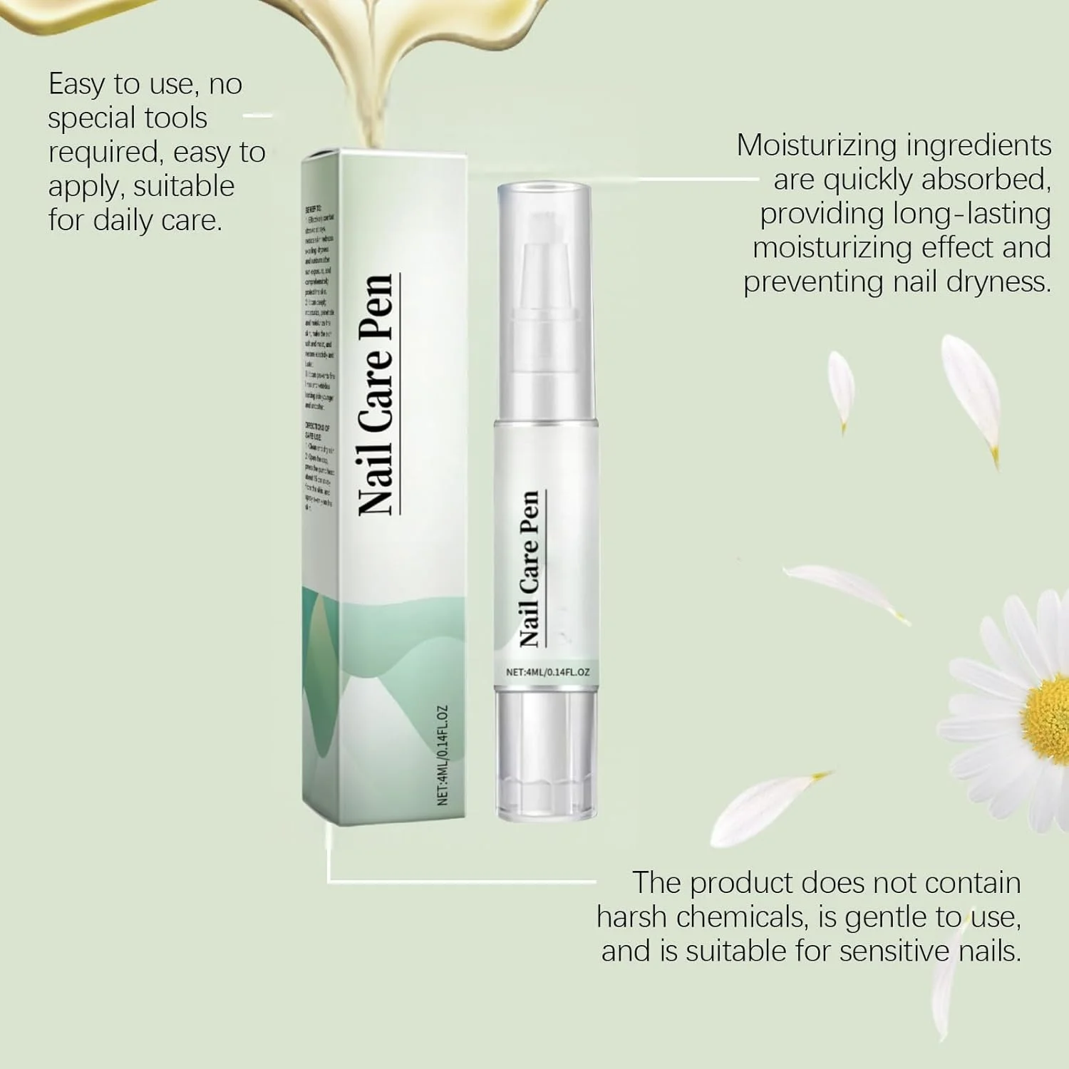 روغن مراقبت از ناخن و کوتیکول - سرم تقویت کننده برای ناخن های آسیب دیده و ضعیف، آبرسان و مرطوب کننده عمیق برای ناخن های دست و پا، سفید کننده برای ناخن های خشک (2 عدد)