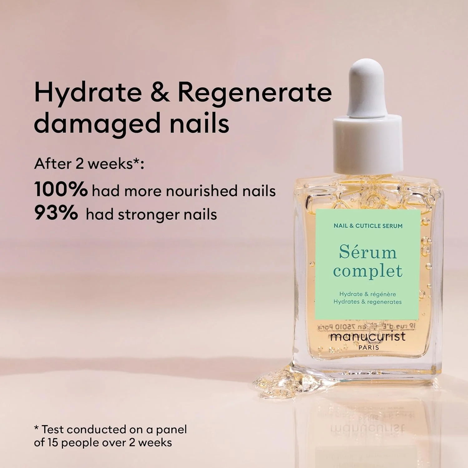 دوتایی درخشش سالم مانیکوریست: لاک ترمیم کننده اکتیو گلو تمشک (صورتی) و سرم کامل برای ناخن ها و کوتیکول ها، 2 در 1، تقویت کننده، فرمول گیاهی، هدیه زیبایی برای زنان