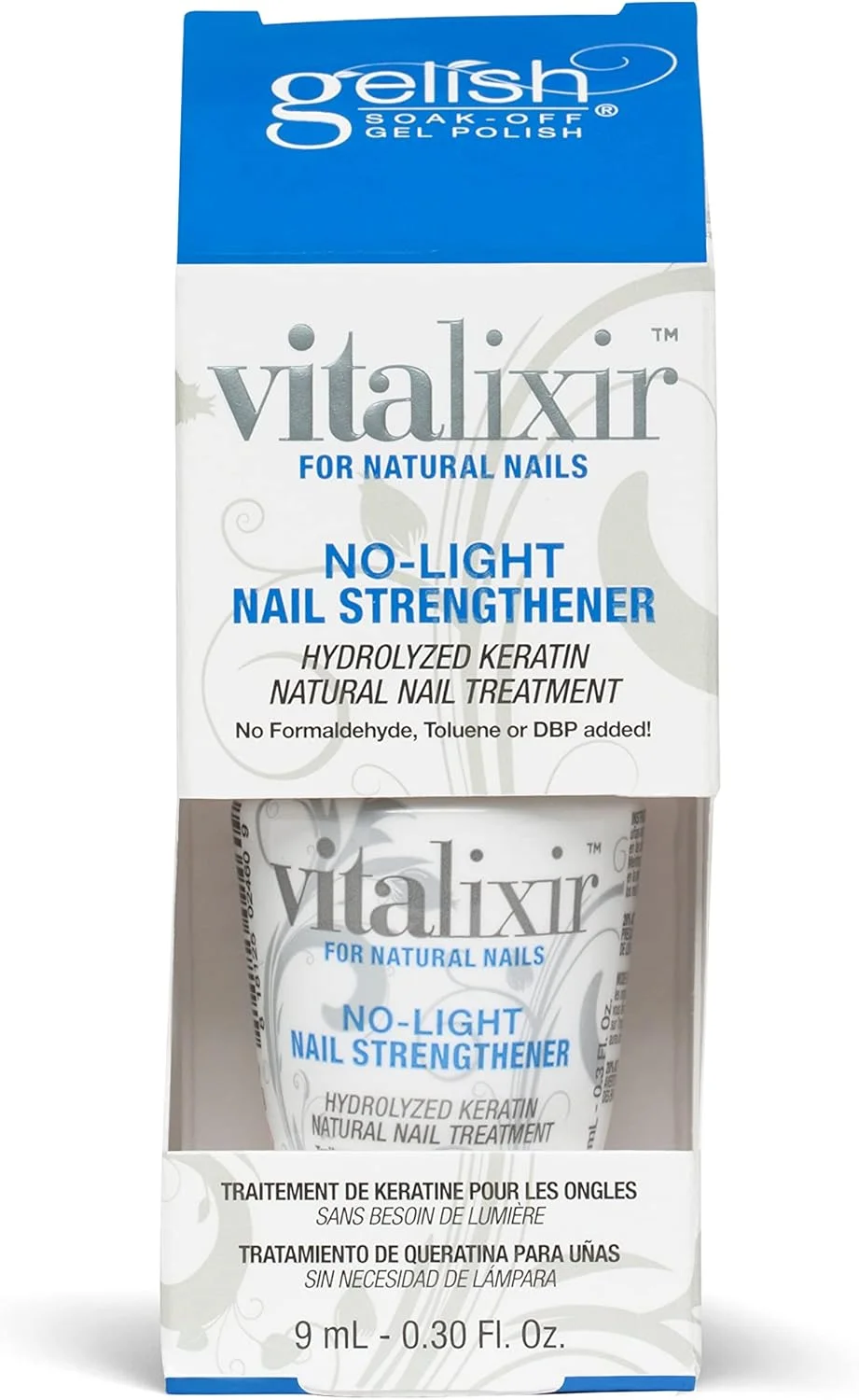 لاک تقویت کننده ناخن ژلیش MINI Vitalixir بدون نیاز به نور، تقویت کننده ناخن، کراتین برای ناخن برای ماندگاری طولانی و سلامت، 9 میلی لیتر لاک تقویت کننده ناخن ژلیش MINI Vitalixir بدون نیاز به نور، تقویت کننده ناخن، کراتین برای ناخن برای ماندگاری طولانی و سلامت، 9 میلی لیتر