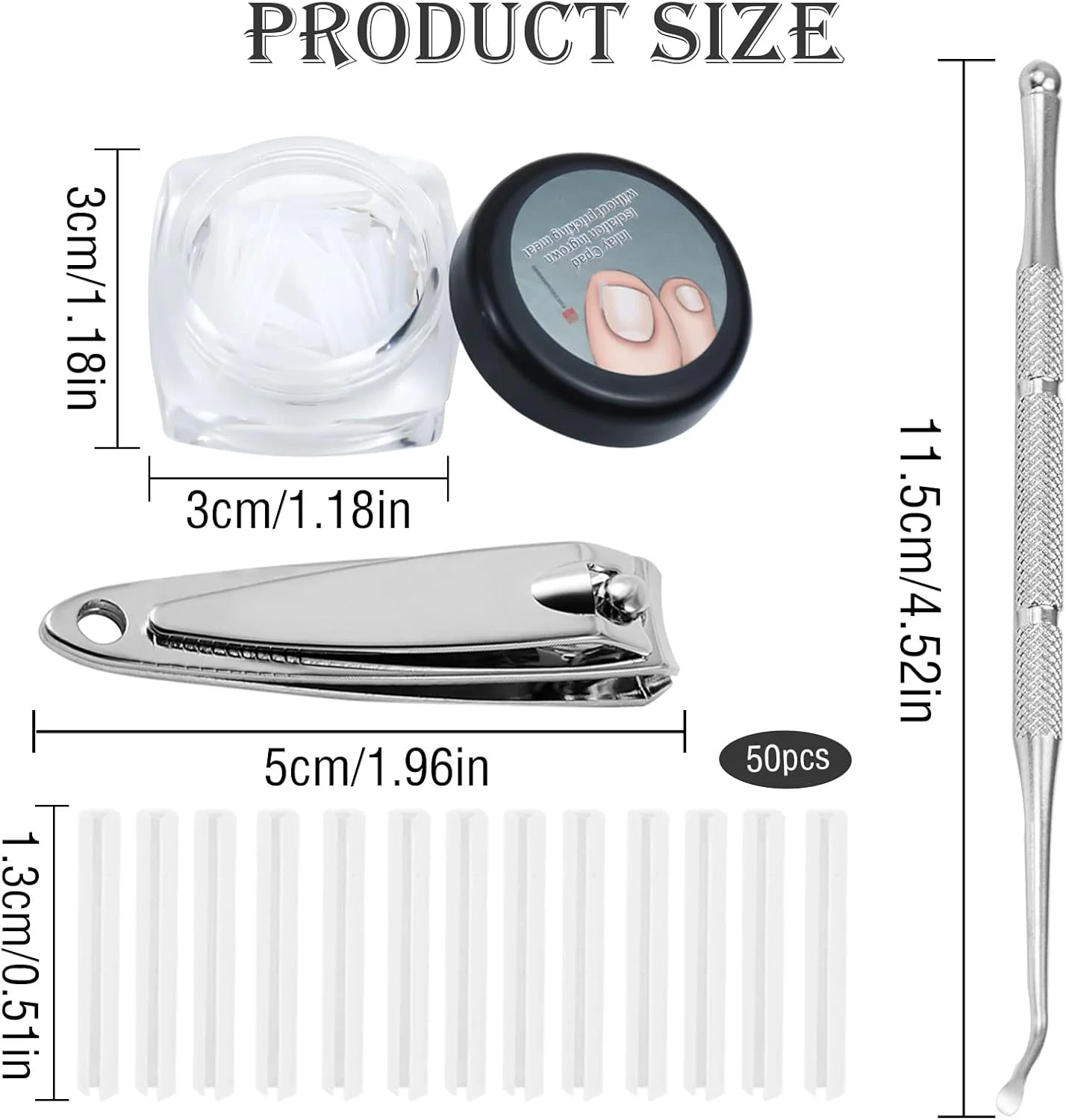 کیت 52 عددی نوار اصلاح ناخن پا فرورفته، پد اصلاح ناخن، صاف کننده ناخن پا خمیده به همراه ابزار صاف کردن ناخن و ناخن گیر برای زنان و مردان، مراقبت از پا کیت 52 عددی نوار اصلاح ناخن پا فرورفته، پد اصلاح ناخن، صاف کننده ناخن پا خمیده به همراه ابزار صاف کردن ناخن و ناخن گیر برای زنان و مردان، مراقبت از پا