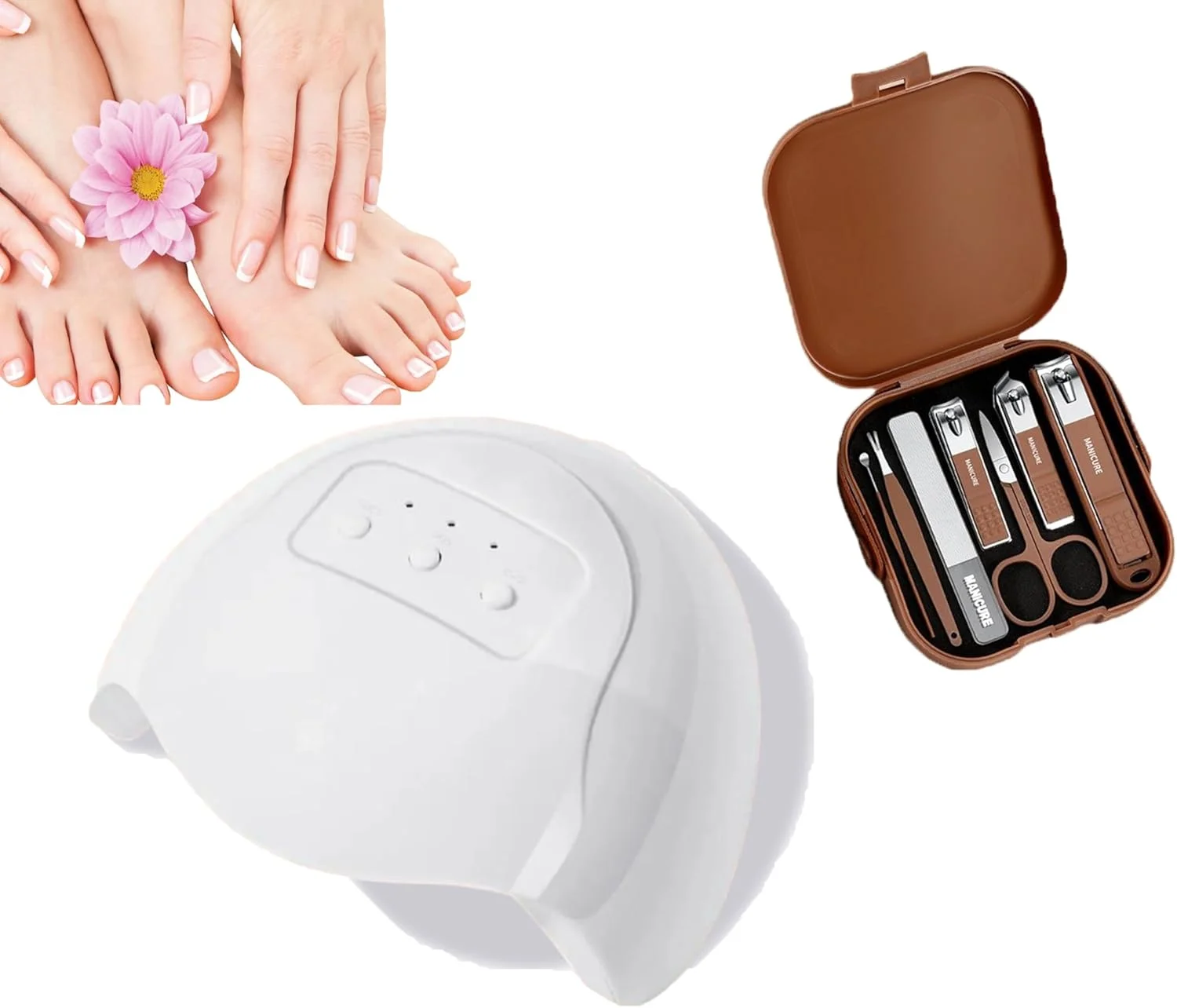 دستگاه رفع قارچ ناخن Elitzia به همراه ست 7 تکه ناخن گیر و نور UV، دارای 12 چراغ LED برای درمان قارچ ناخن پا و دست با 3 گزینه زمانی، مناسب برای استفاده خانگی مدل ETNL02A دستگاه رفع قارچ ناخن Elitzia به همراه ست 7 تکه ناخن گیر و نور UV، دارای 12 چراغ LED برای درمان قارچ ناخن پا و دست با 3 گزینه زمانی، مناسب برای استفاده خانگی مدل ETNL02A