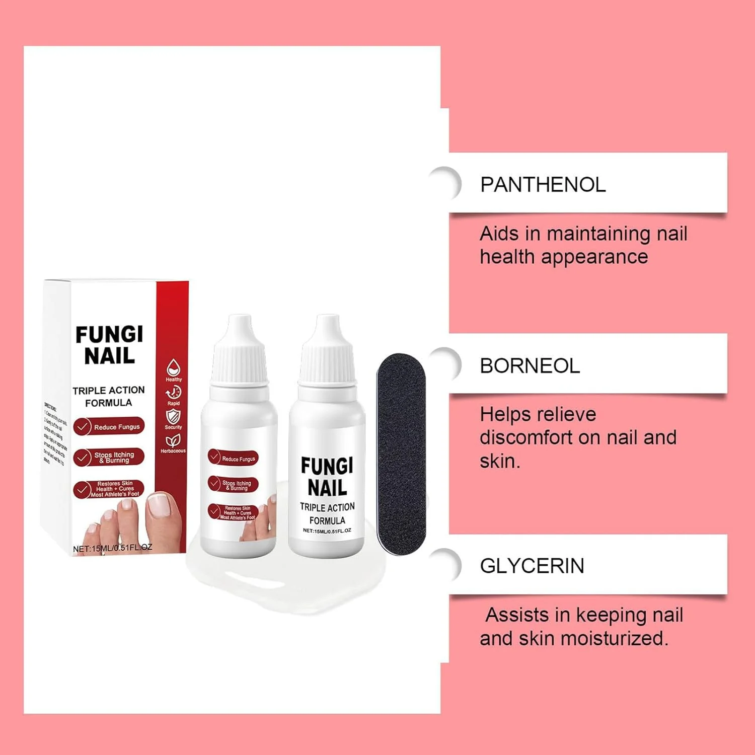 قطره ترمیم ناخن | 15 میلی لیتر تقویت کننده و مرطوب کننده حرفه ای ناخن پا - کیت مراقبت از ترمیم ناخن های آسیب دیده - برای بزرگسالان، خانواده، دوستان، مادر و پدر قطره ترمیم ناخن | 15 میلی لیتر تقویت کننده و مرطوب کننده حرفه ای ناخن پا - کیت مراقبت از ترمیم ناخن های آسیب دیده - برای بزرگسالان، خانواده، دوستان، مادر و پدر