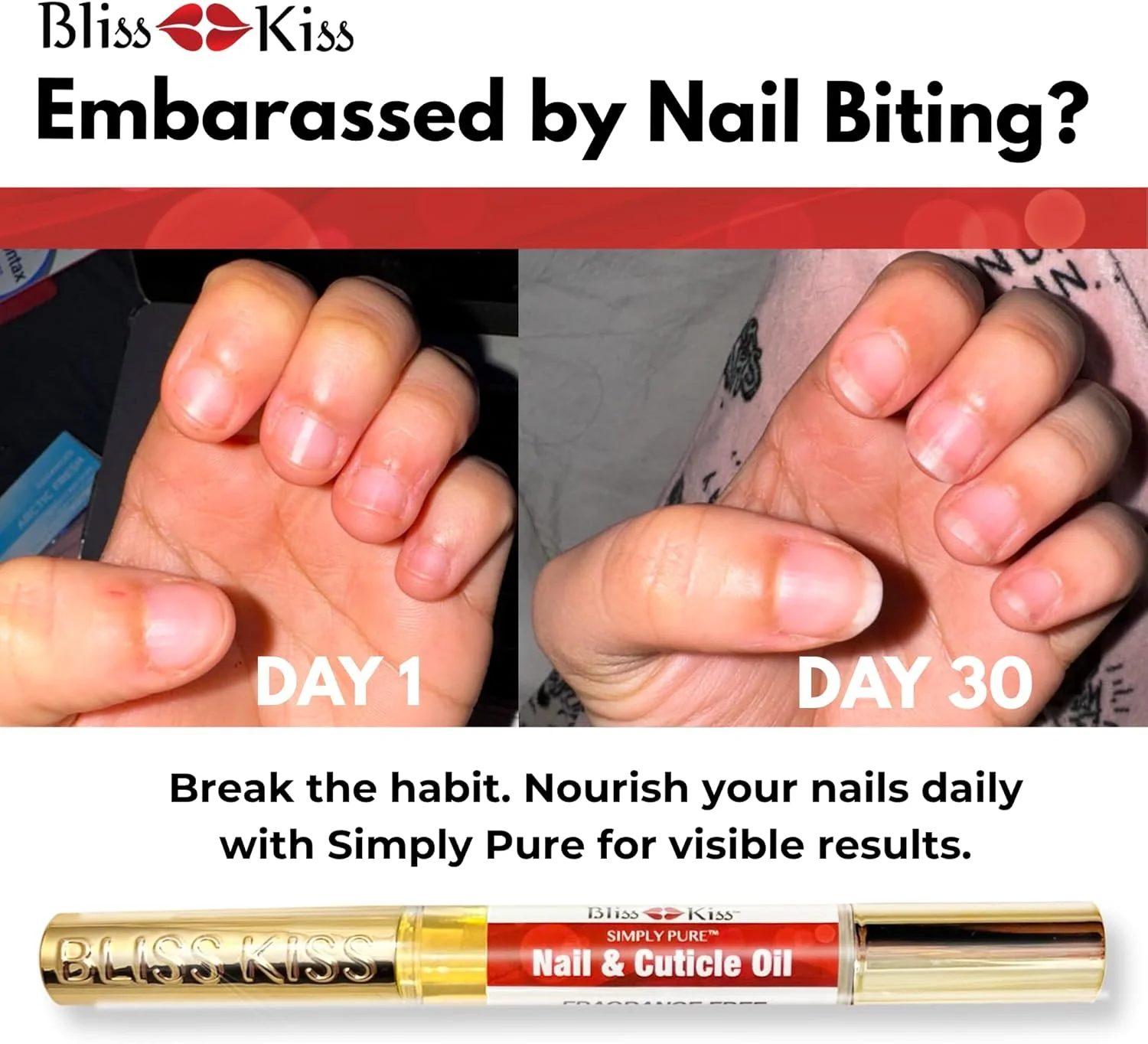 کیت آغازین روغن کوتیکول و ناخن خالص Bliss Kiss Simply Pure | شامل 4 قلم | بدون رایحه | 2 میلی لیتر در هر قلم کیت آغازین روغن کوتیکول و ناخن خالص Bliss Kiss Simply Pure | شامل 4 قلم | بدون رایحه | 2 میلی لیتر در هر قلم
