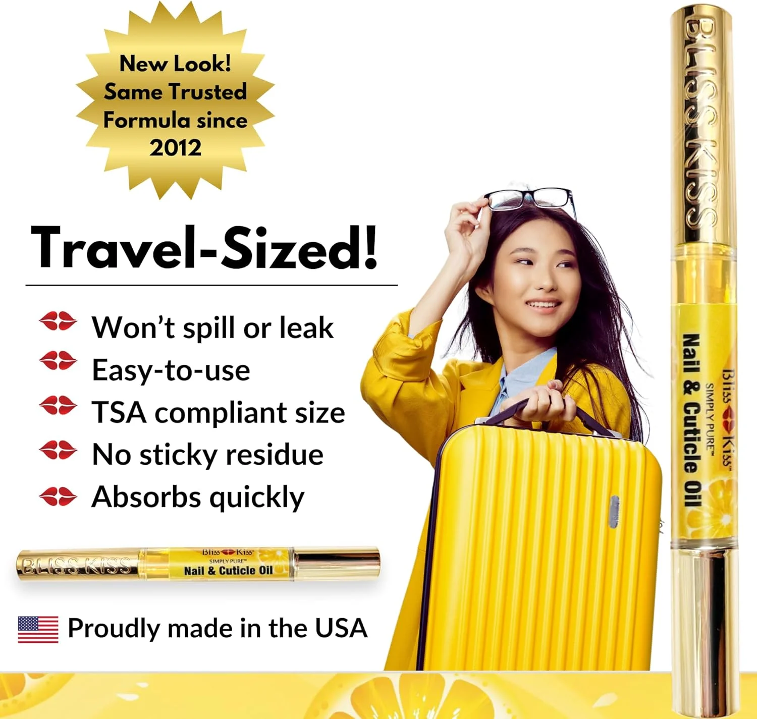 مجموعه آغازین روغن کوتیکول و ناخن Bliss Kiss Simply Pure | شامل 4 عدد قلم 2 میلی لیتری | رایحه با طراوت مجموعه آغازین روغن کوتیکول و ناخن Bliss Kiss Simply Pure | شامل 4 عدد قلم 2 میلی لیتری | رایحه با طراوت