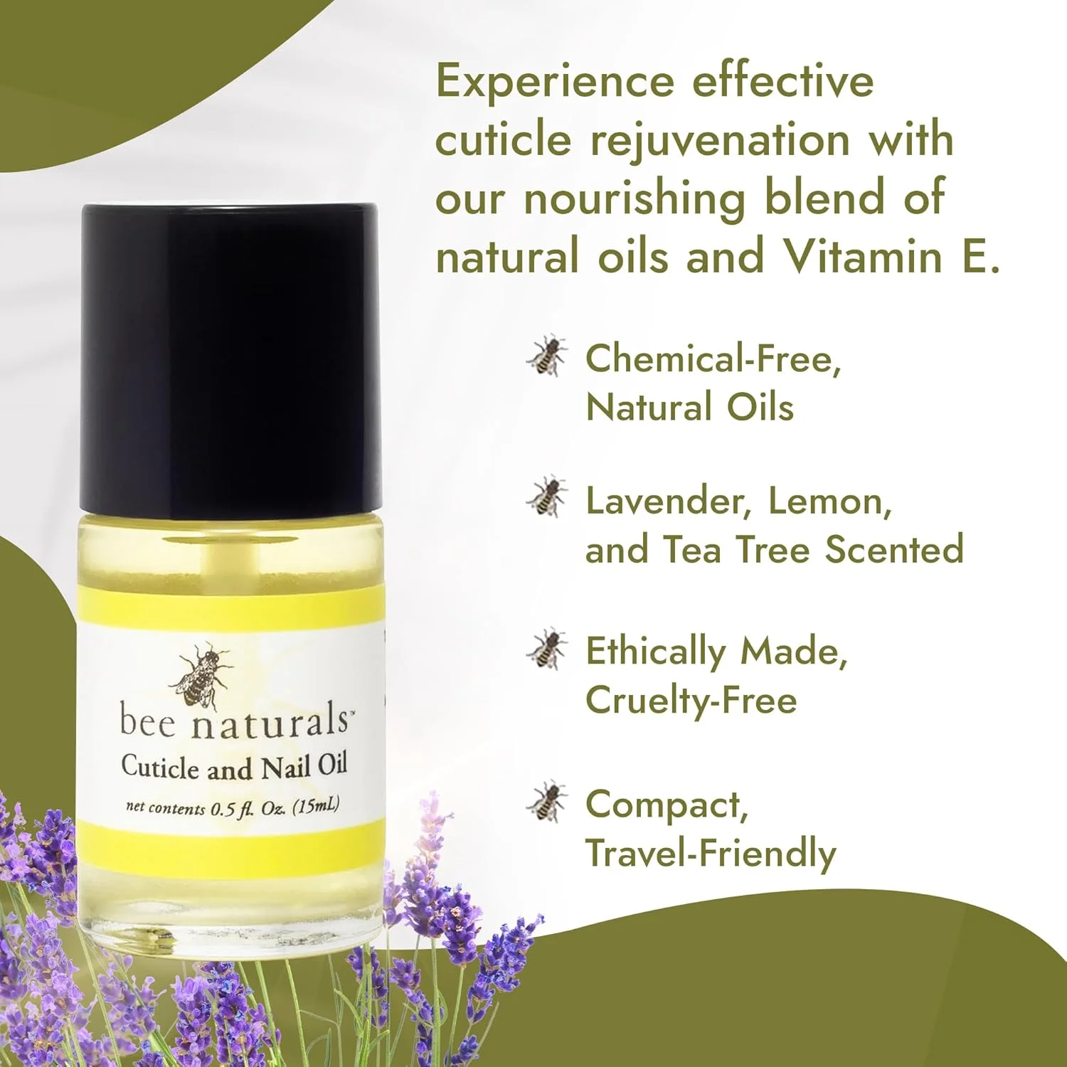 روغن کوتیکول و قلم روغن ناخن عالی از Bee Naturals - غنی شده با ویتامین E - درمان کوتیکول های سفت و ناخن های ترک خورده - استفاده آسان - مواد ارگانیک خالص - دست های زیبا و سالم روغن کوتیکول و قلم روغن ناخن عالی از Bee Naturals - غنی شده با ویتامین E - درمان کوتیکول های سفت و ناخن های ترک خورده - استفاده آسان - مواد ارگانیک خالص - دست های زیبا و سالم