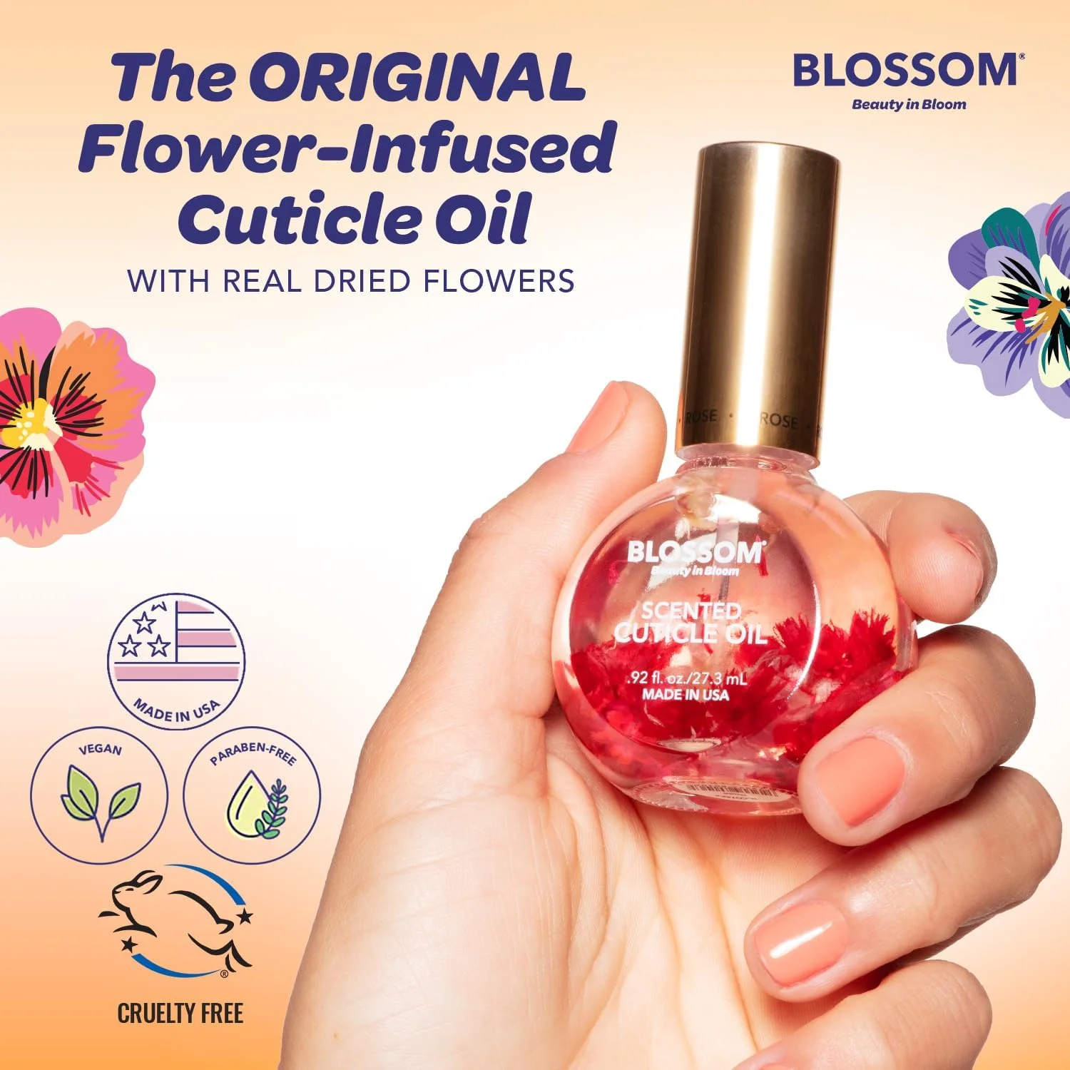 روغن کوتیکول ناخن Blossom، آبرسان و مرطوب کننده، مراقبت از کوتیکول ناخن معطر، غنی شده با گل های واقعی، ساخت آمریکا، 15 میلی لیتر، انحصاری آمازون، نارگیل روغن کوتیکول ناخن Blossom، آبرسان و مرطوب کننده، مراقبت از کوتیکول ناخن معطر، غنی شده با گل های واقعی، ساخت آمریکا، 15 میلی لیتر، انحصاری آمازون، نارگیل