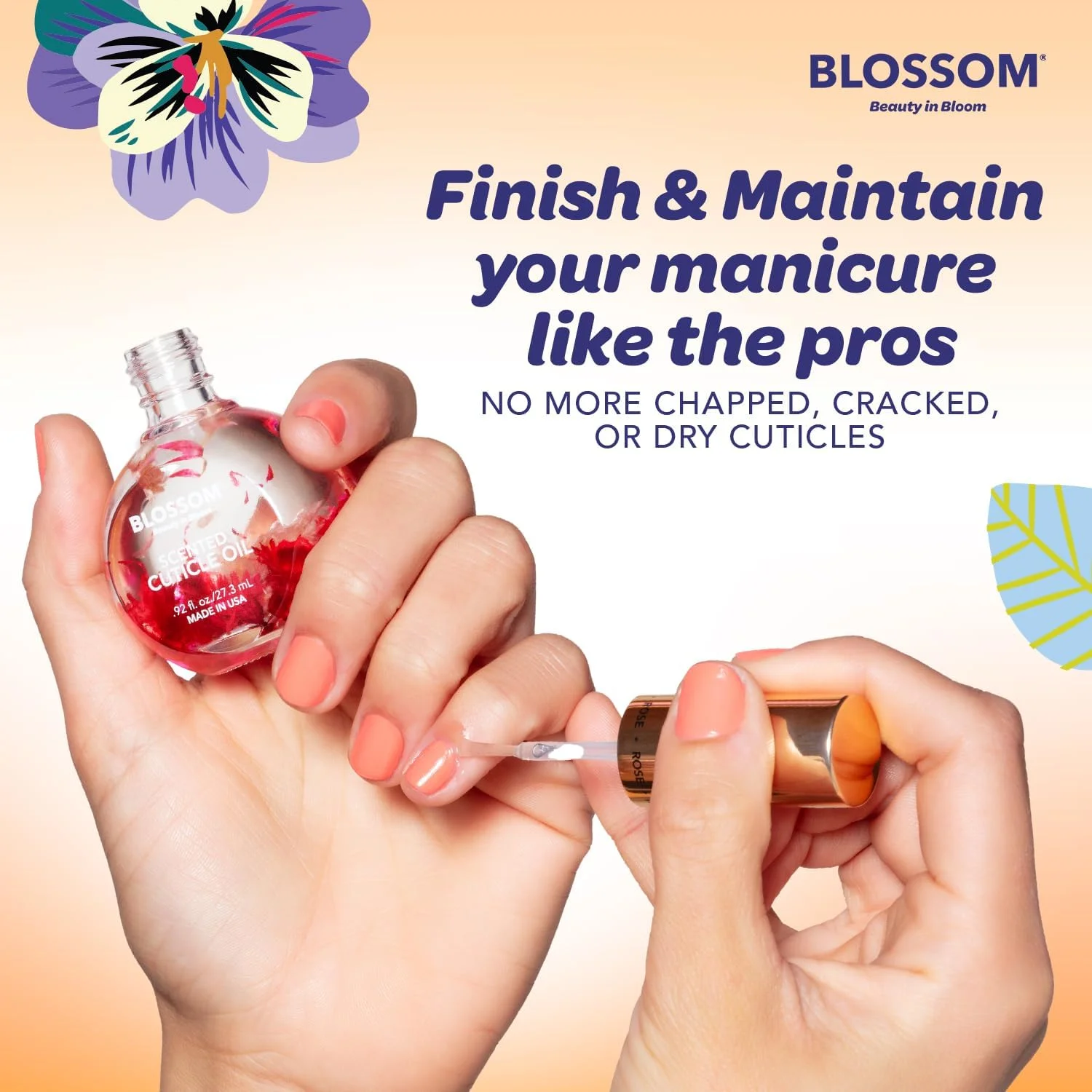روغن کوتیکول ناخن Blossom، آبرسان و مرطوب کننده، مراقبت از کوتیکول ناخن معطر، غنی شده با گل های واقعی، ساخت آمریکا، 15 میلی لیتر، انحصاری آمازون، نارگیل روغن کوتیکول ناخن Blossom، آبرسان و مرطوب کننده، مراقبت از کوتیکول ناخن معطر، غنی شده با گل های واقعی، ساخت آمریکا، 15 میلی لیتر، انحصاری آمازون، نارگیل