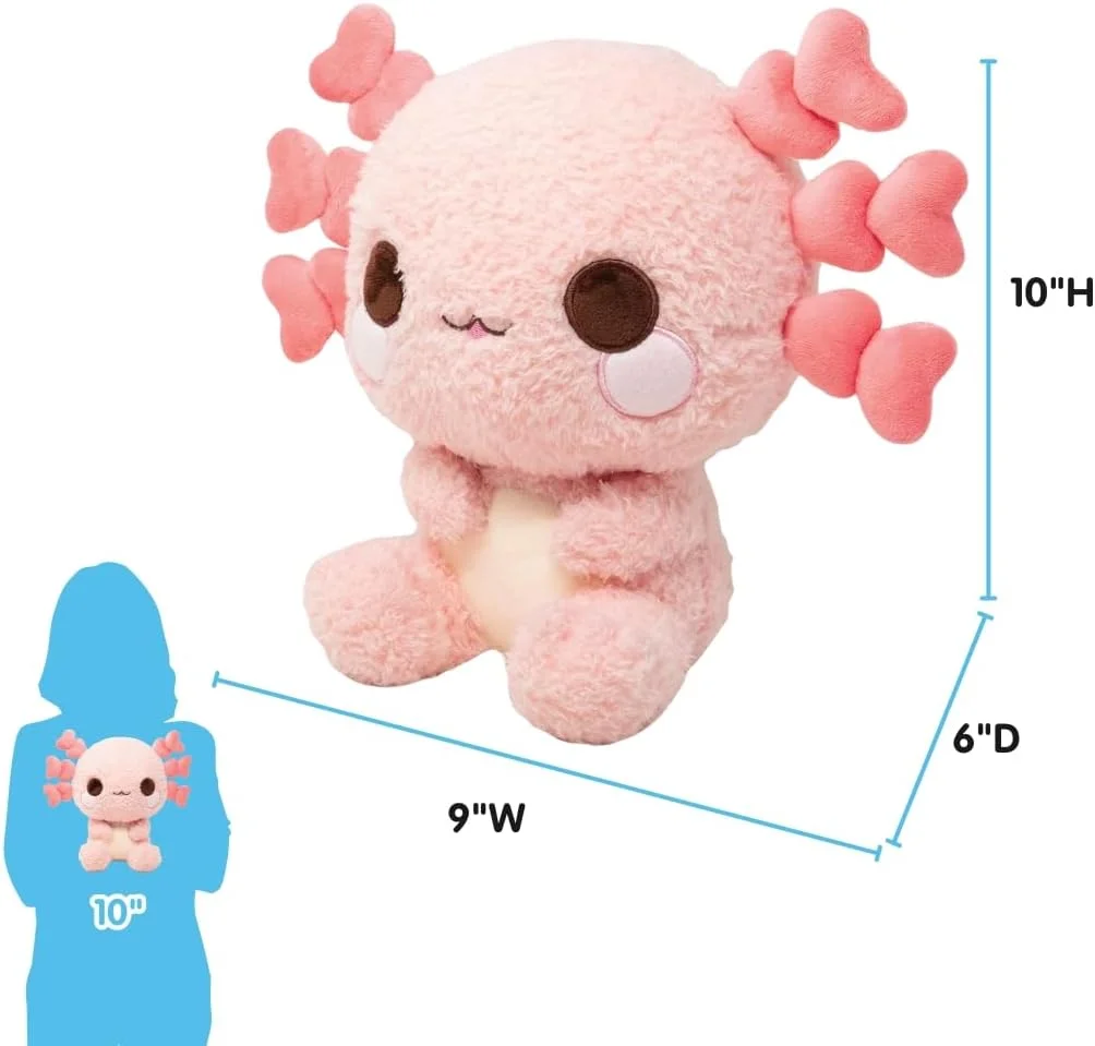 Cuddle Barn PlushGoals - Lottie The Lovely Axolotl | عروسک پولیشی فوق العاده نرم و زیبا، 23 سانتی متر Cuddle Barn PlushGoals - Lottie The Lovely Axolotl | عروسک پولیشی فوق العاده نرم و زیبا، 23 سانتی متر