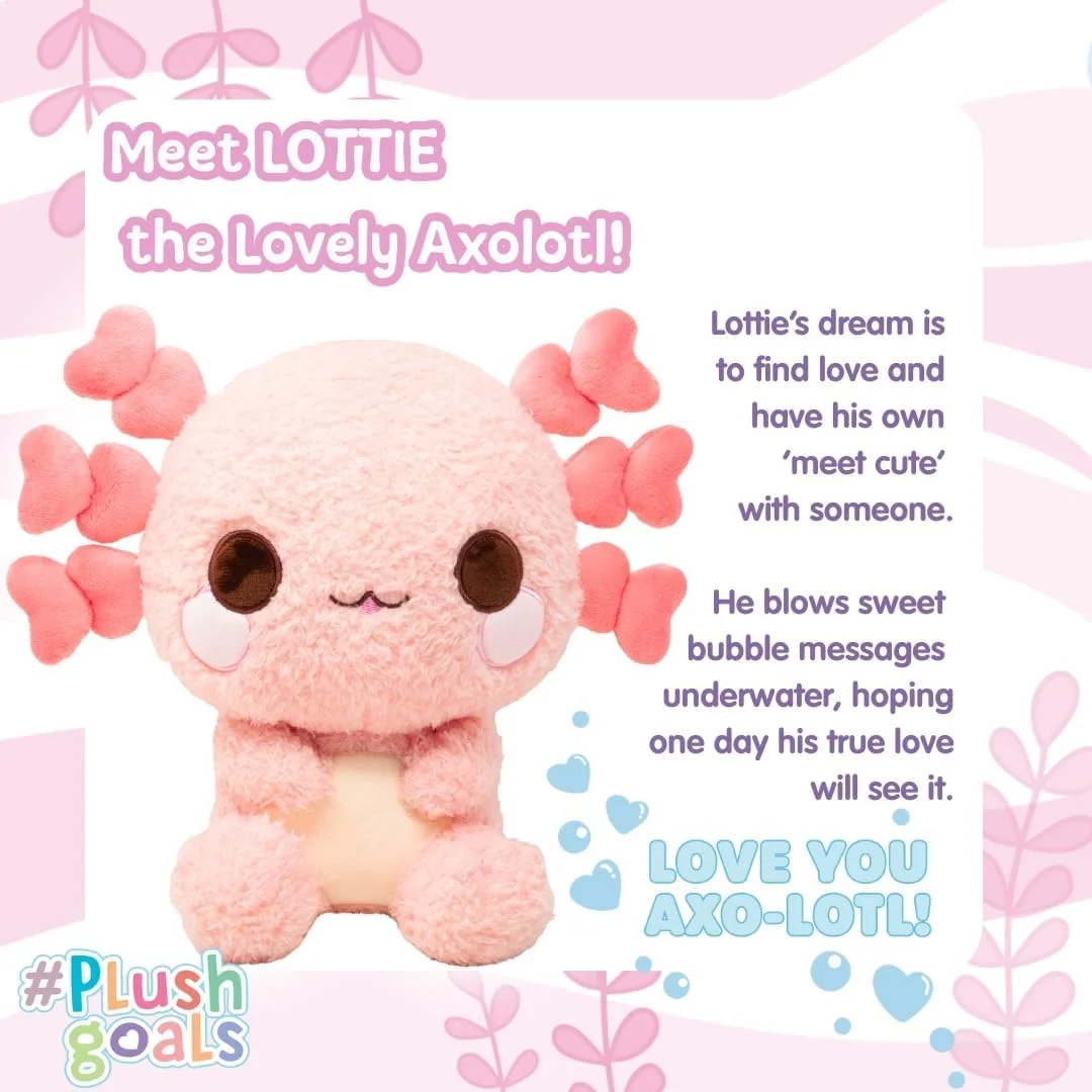 Cuddle Barn PlushGoals - Lottie The Lovely Axolotl | عروسک پولیشی فوق العاده نرم و زیبا، 23 سانتی متر Cuddle Barn PlushGoals - Lottie The Lovely Axolotl | عروسک پولیشی فوق العاده نرم و زیبا، 23 سانتی متر