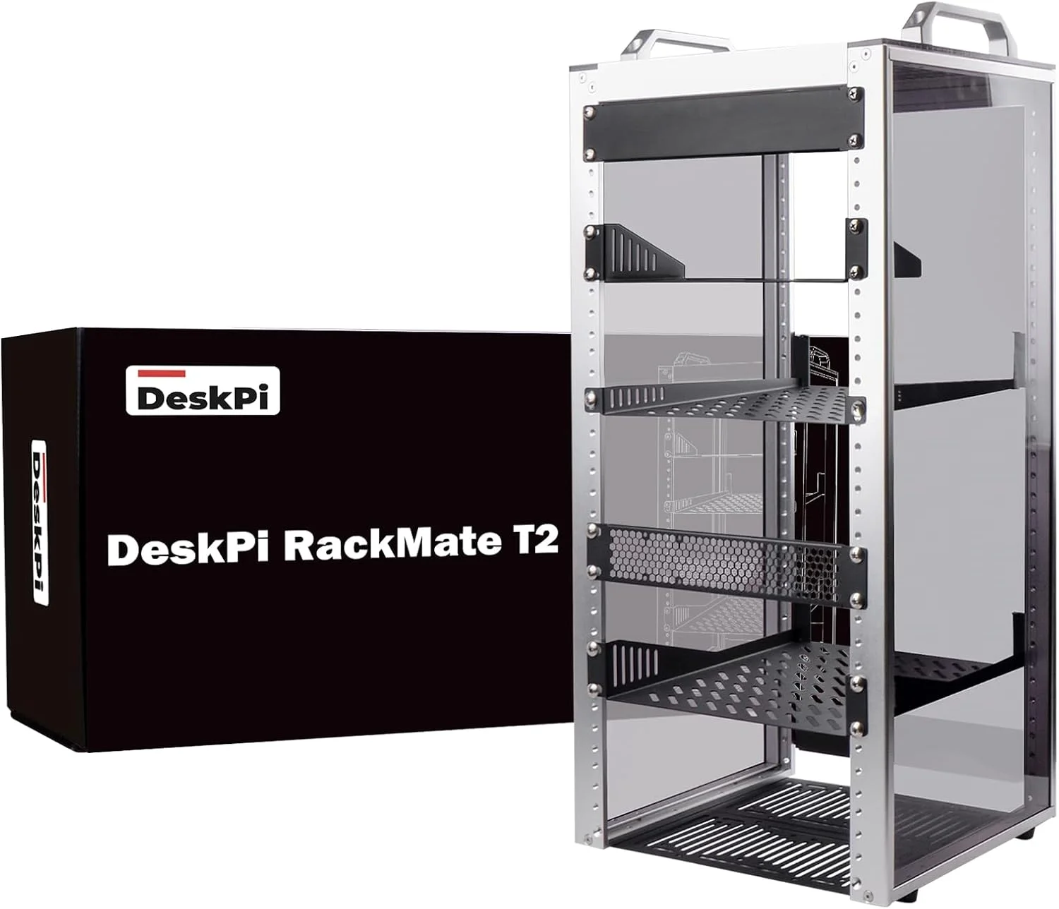 رک 12U شبکه GeeekPi، رک 10 اینچی برای تجهیزات شبکه، سرور، صوتی و تصویری، رک مونت سرور DeskPi RackMate T2 رک 12U شبکه GeeekPi، رک 10 اینچی برای تجهیزات شبکه، سرور، صوتی و تصویری، رک مونت سرور DeskPi RackMate T2