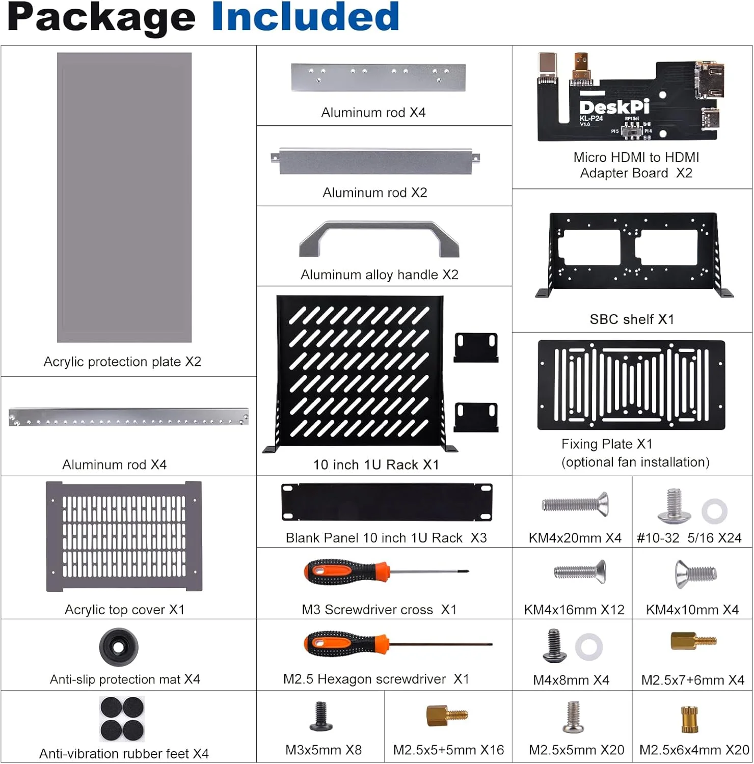 رک شبکه 8U GeeekPi، رک 10 اینچی برای شبکه، سرور، تجهیزات صوتی و تصویری، محفظه رک مونت سرور DeskPi RackMate T1 رک شبکه 8U GeeekPi، رک 10 اینچی برای شبکه، سرور، تجهیزات صوتی و تصویری، محفظه رک مونت سرور DeskPi RackMate T1