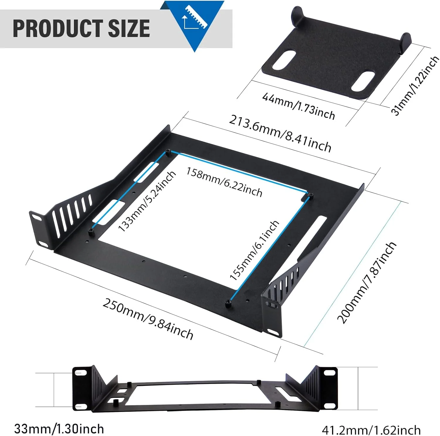 قفسه مینی ITX گییک پی، قفسه رک 1U ده اینچی، عمق 7.87 اینچ، پشتیبانی از مادربرد مینی ITX/Super6C، برای رک سرور 10 اینچی و رک مونت DeskPi RackMate T1/T0 قفسه مینی ITX گییک پی، قفسه رک 1U ده اینچی، عمق 7.87 اینچ، پشتیبانی از مادربرد مینی ITX/Super6C، برای رک سرور 10 اینچی و رک مونت DeskPi RackMate T1/T0