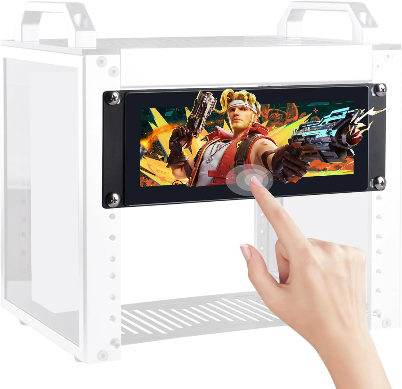 صفحه نمایش لمسی خازنی ال سی دی 7.84 اینچی GeeekPi با رزولوشن 1280x400، مانیتور قابل نصب رک 2U برای DeskPi RackMate T0/T1/T2 صفحه نمایش لمسی خازنی ال سی دی 7.84 اینچی GeeekPi با رزولوشن 1280x400، مانیتور قابل نصب رک 2U برای DeskPi RackMate T0/T1/T2