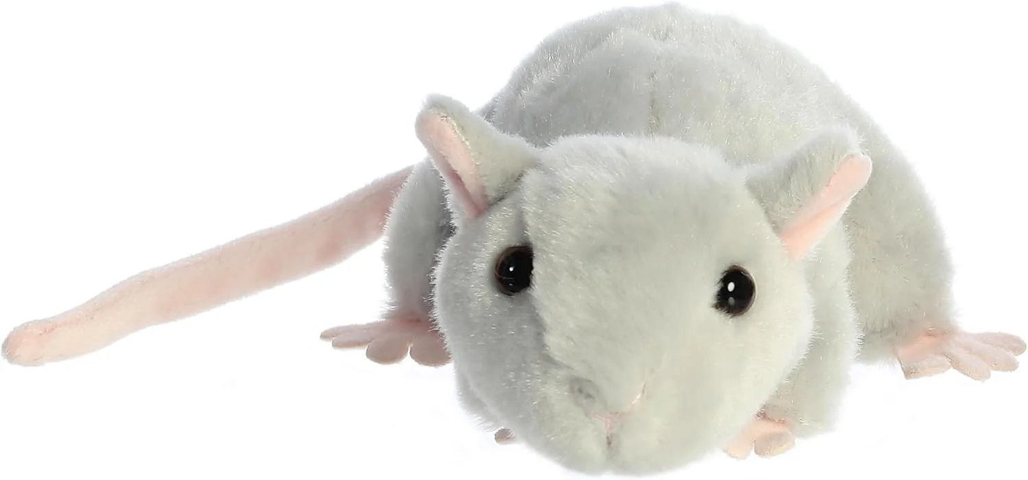 عروسک موش Aurora 31731، سایز 8 اینچ، خاکستری عروسک موش Aurora 31731، سایز 8 اینچ، خاکستری